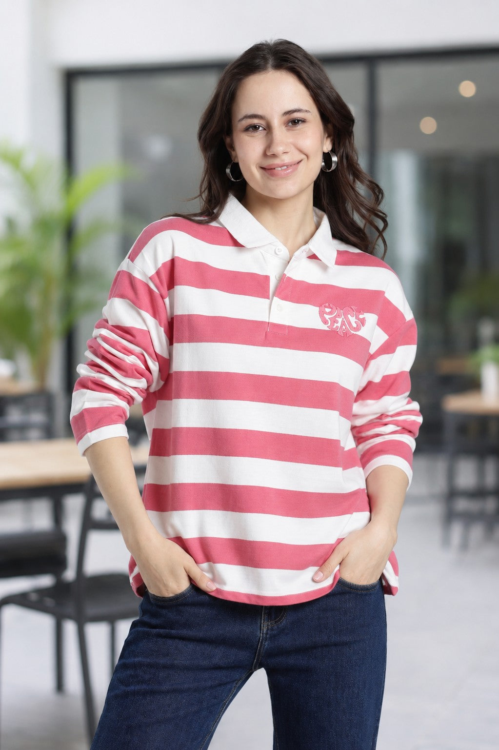 Coral Regular Fit T-Shirt for Women - Image 1