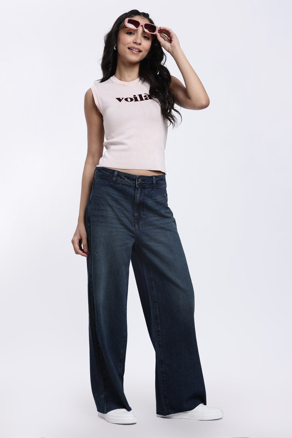 Peach Typographic Regular Fit Top for Women - Image 6