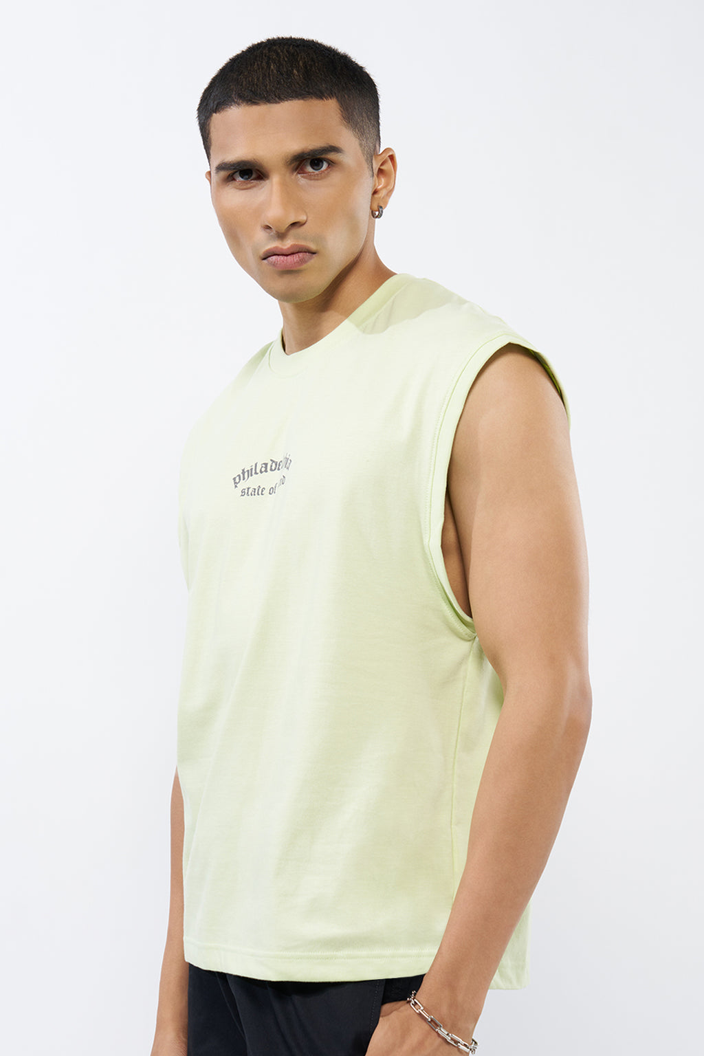 Lime Printed Regular Fit T-Shirt for Men - Image 4