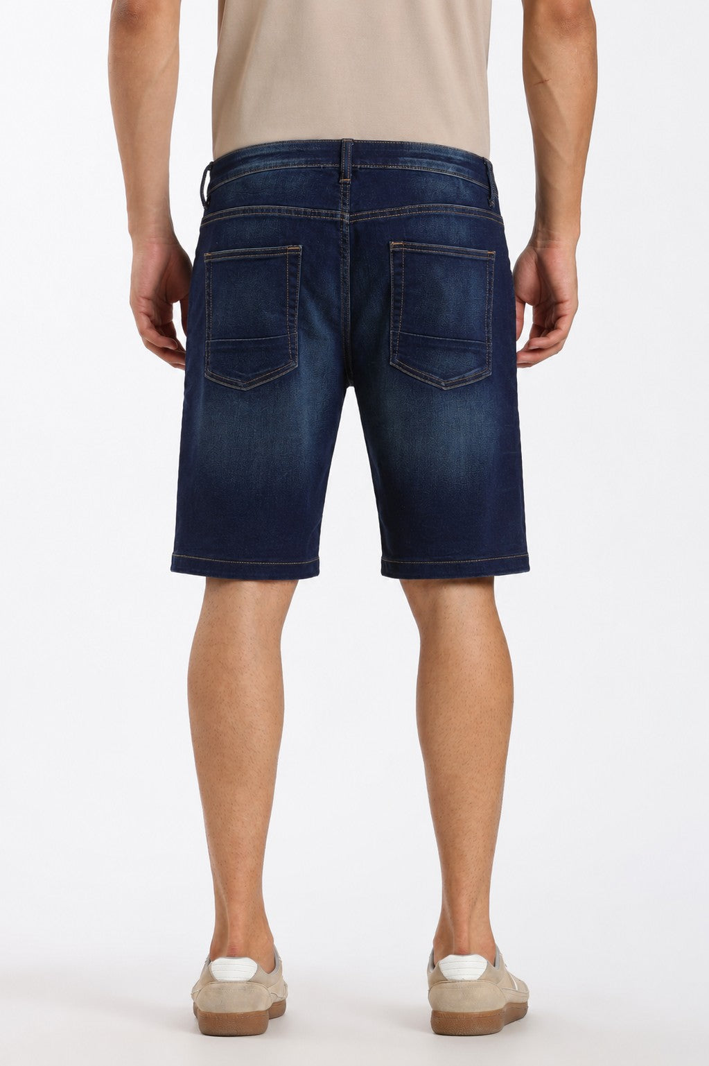 Navy Regular Fit Shorts With 5 Pocket - Image 5