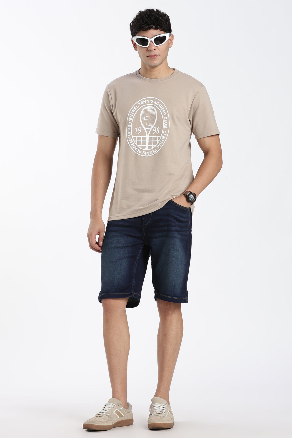 Navy Regular Fit Shorts With 5 Pocket - Image 6