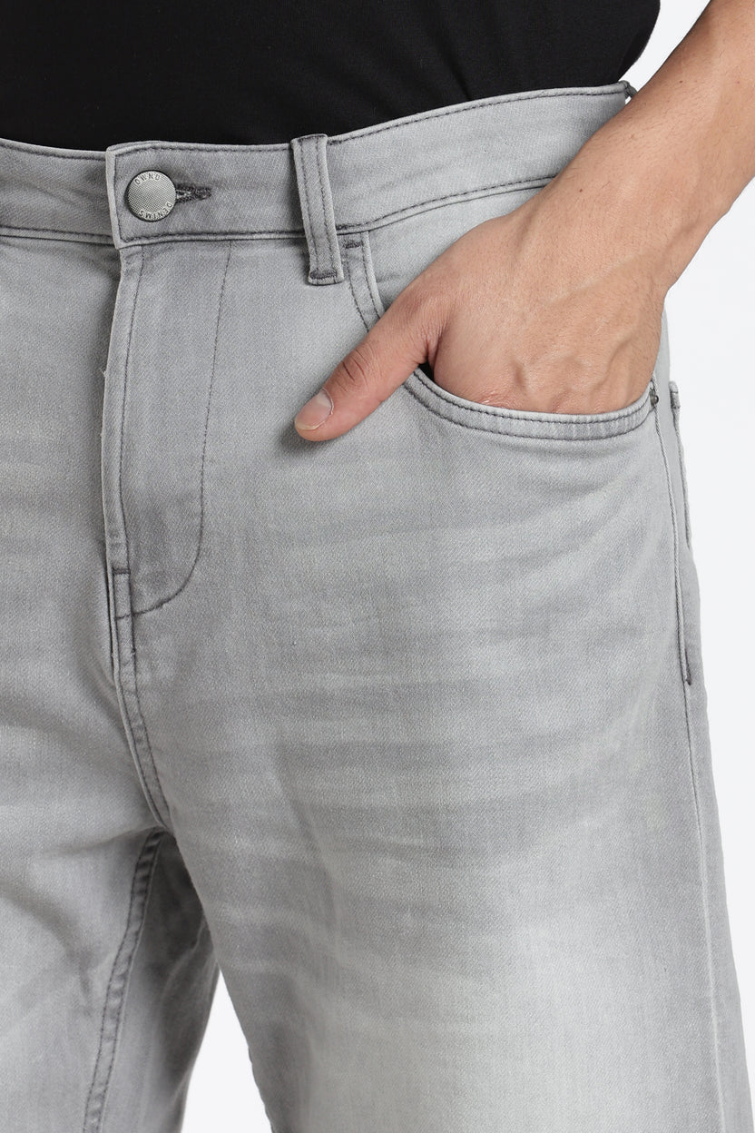 Grey Solid Regular Fit Shorts - Image 7