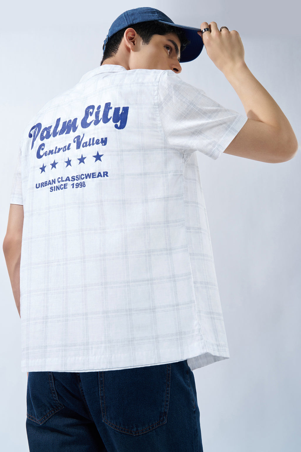 Off-White Checks Regular Fit Shirt for Men - Image 1