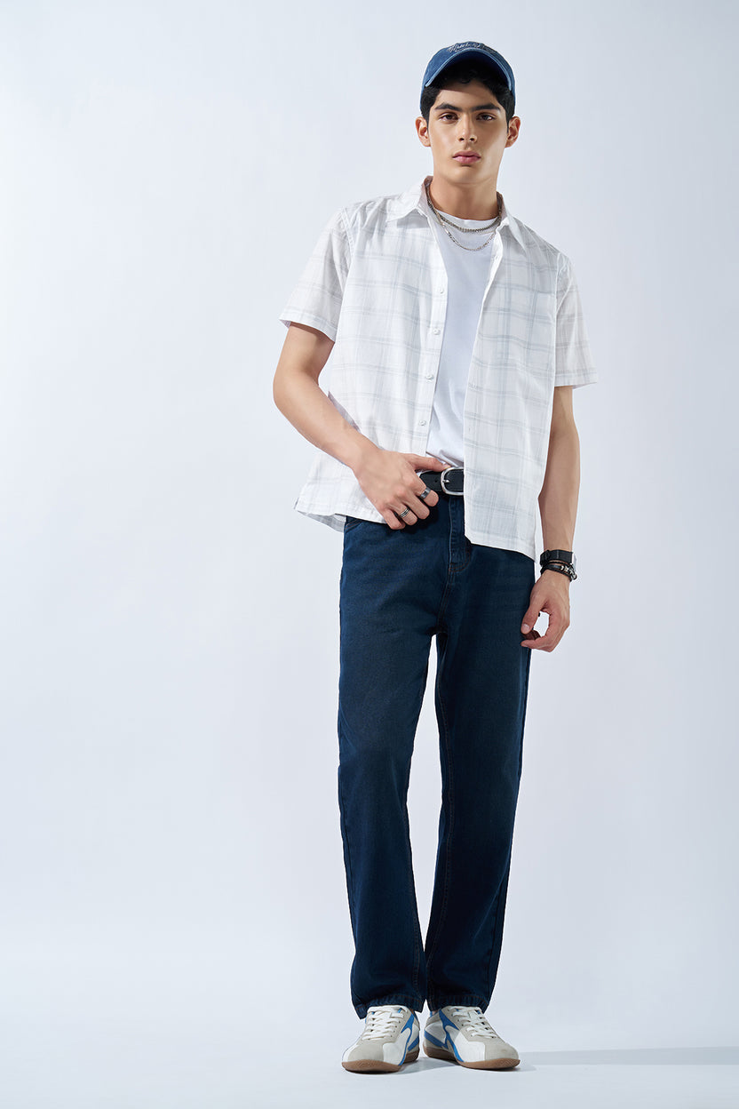 Off-White Checks Regular Fit Shirt for Men - Image 6
