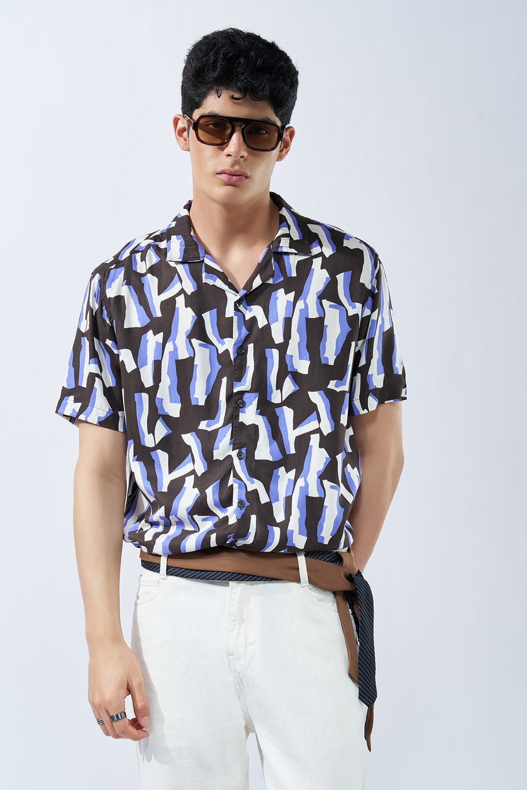 Black All - Over PrintedShirt for Men - Image 1