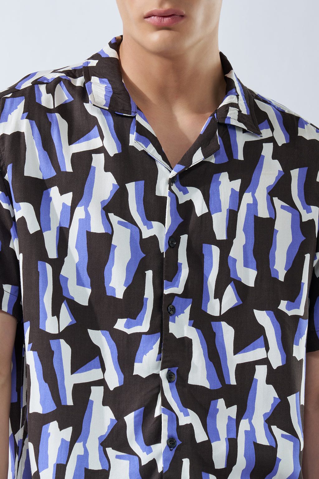 Black All - Over PrintedShirt for Men - Image 7