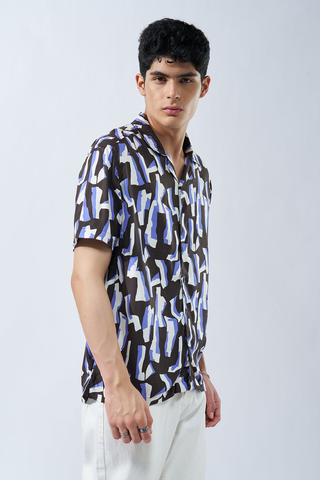 Black All - Over PrintedShirt for Men - Image 4
