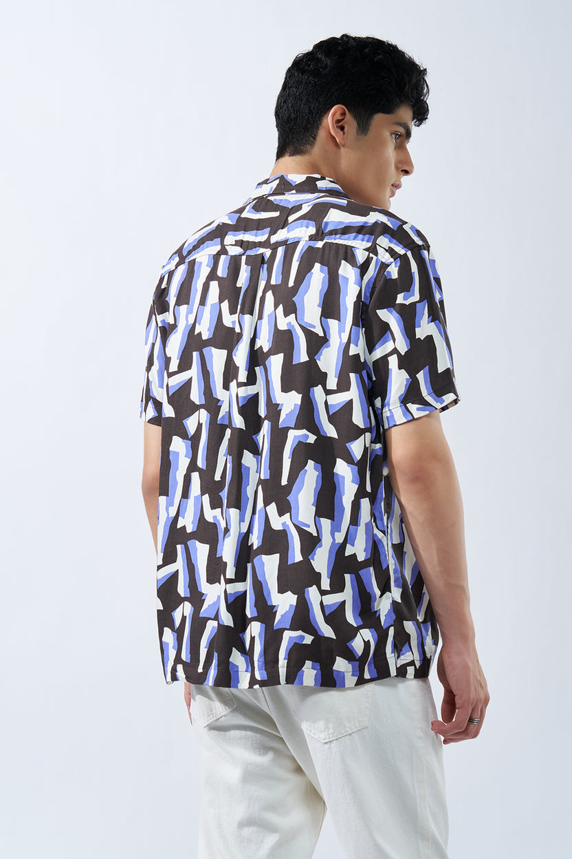Black All - Over PrintedShirt for Men - Image 5