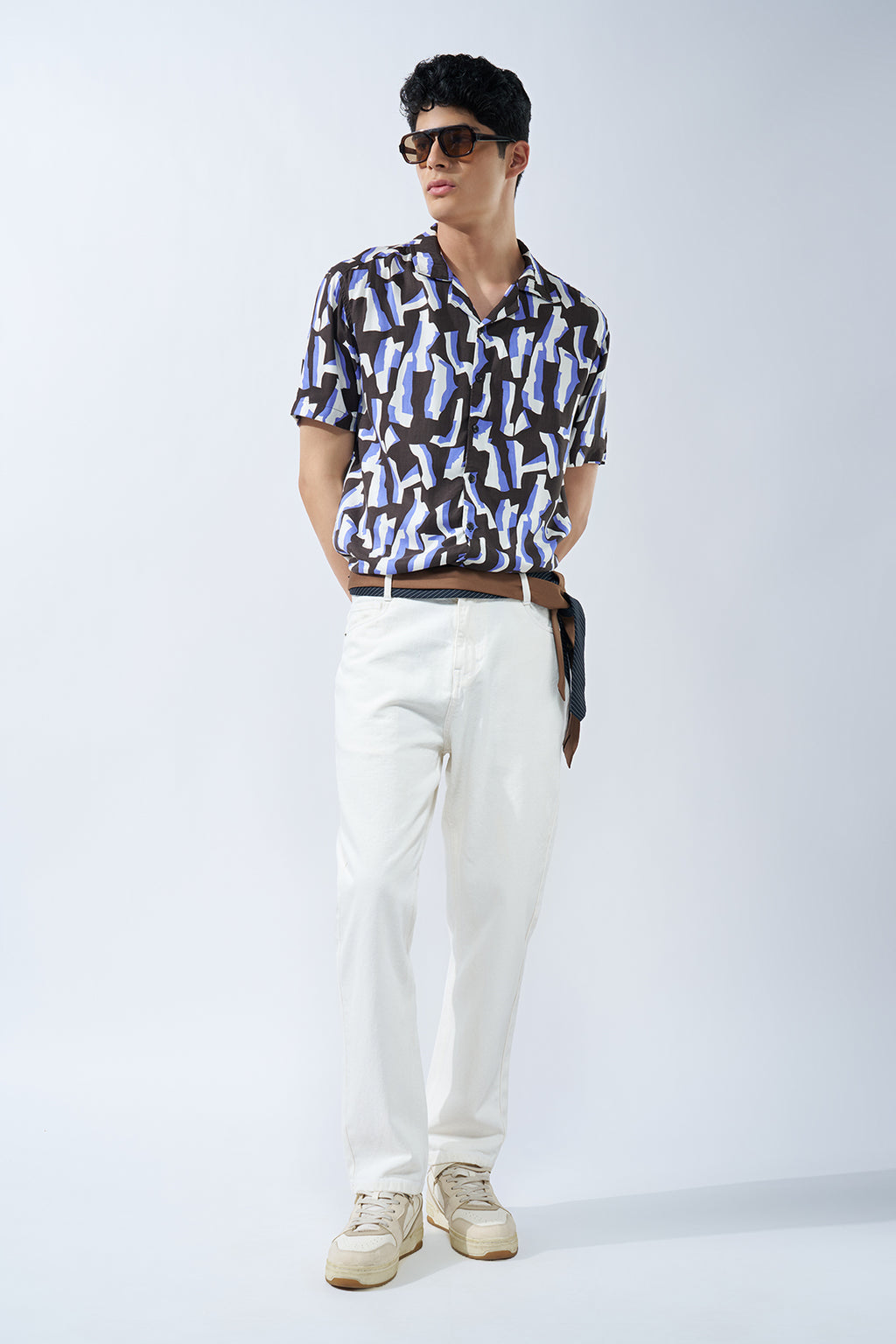 Black All - Over PrintedShirt for Men - Image 6