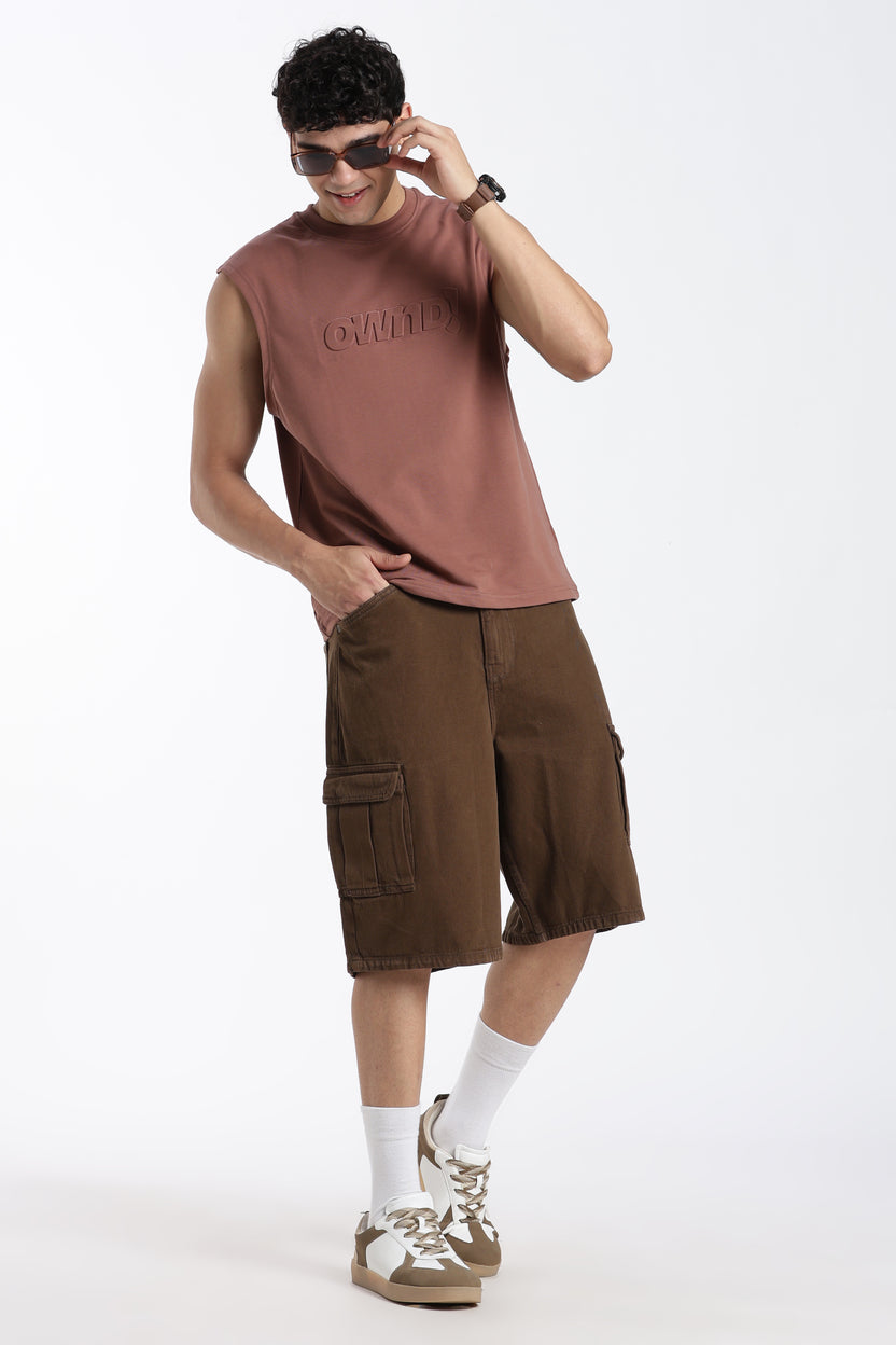 Brown Solid Regular Fit Shorts - Image 6