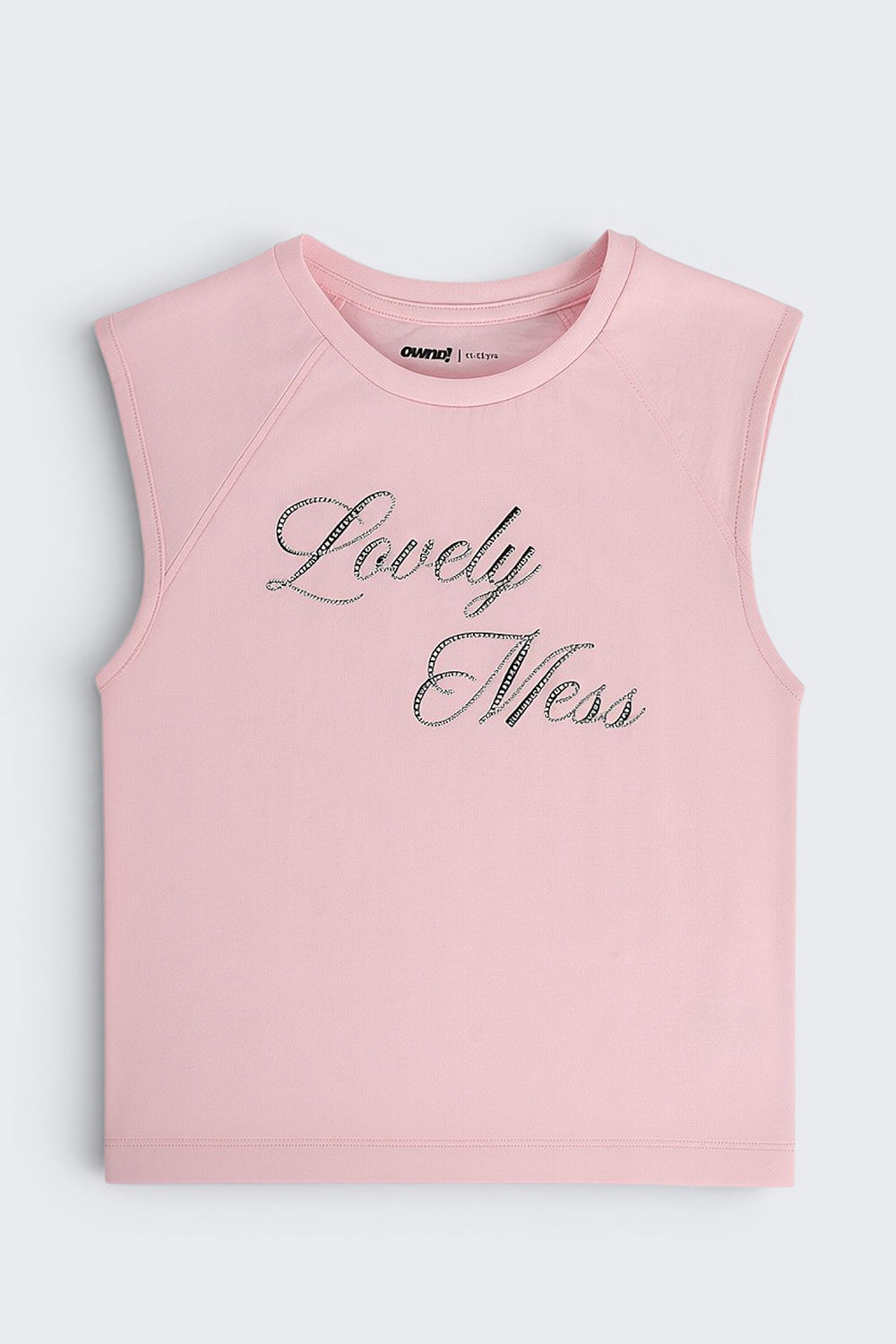 Pink Typographic Regular Fit T-Shirt for Tweens Girls - Image 2