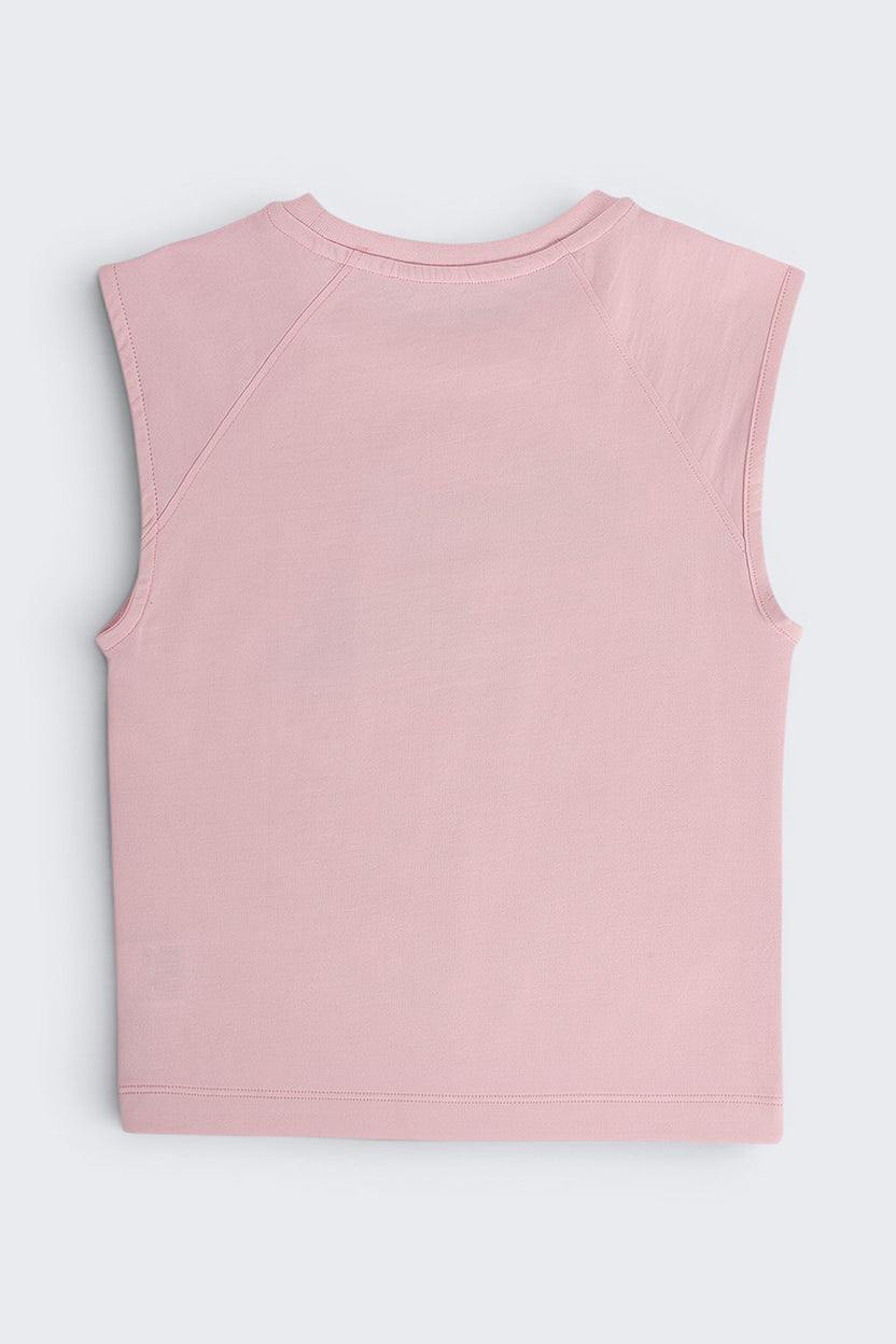 Pink Typographic Regular Fit T-Shirt for Tweens Girls - Image 3