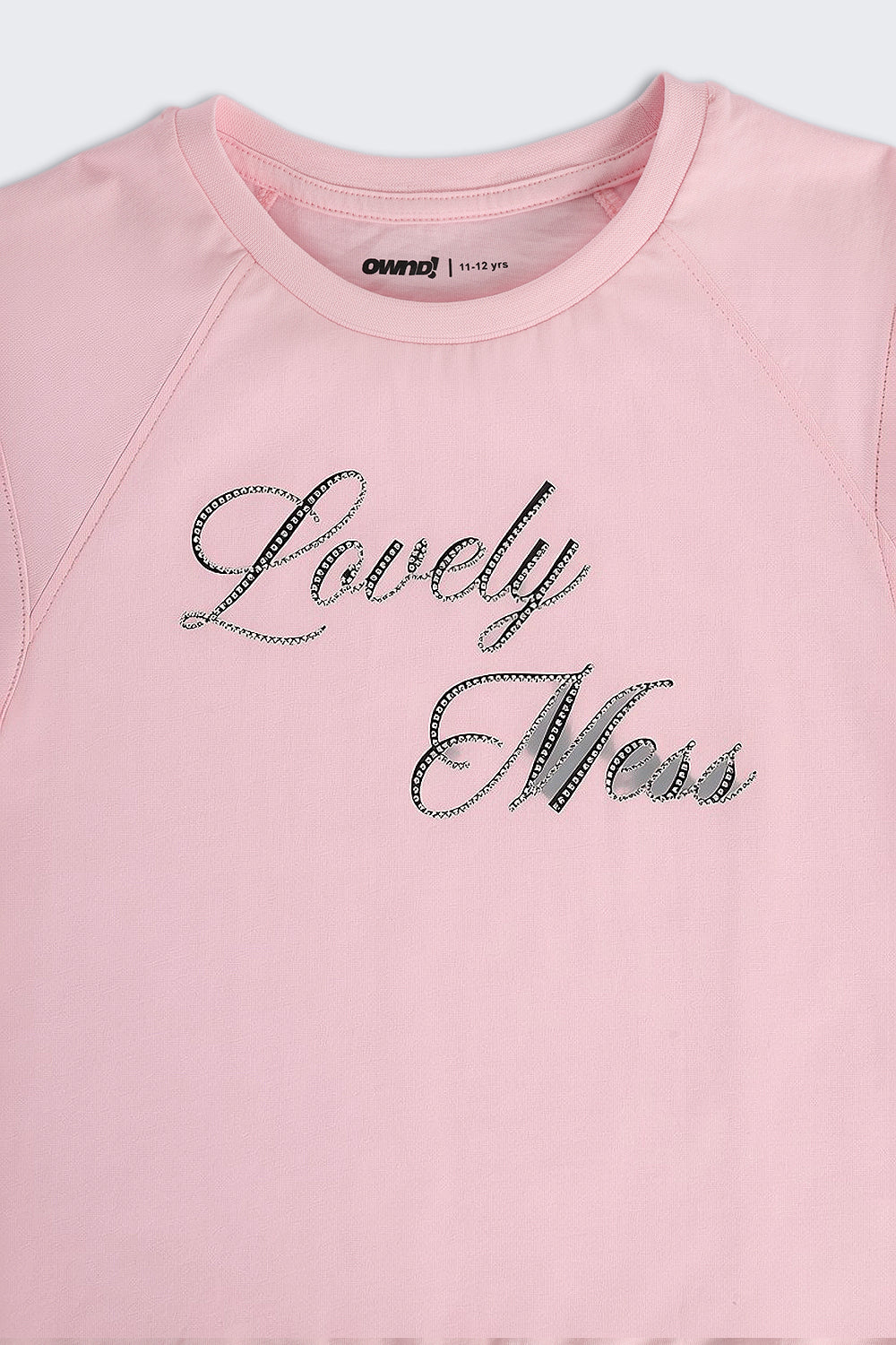 Pink Typographic Regular Fit T-Shirt for Tweens Girls - Image 5