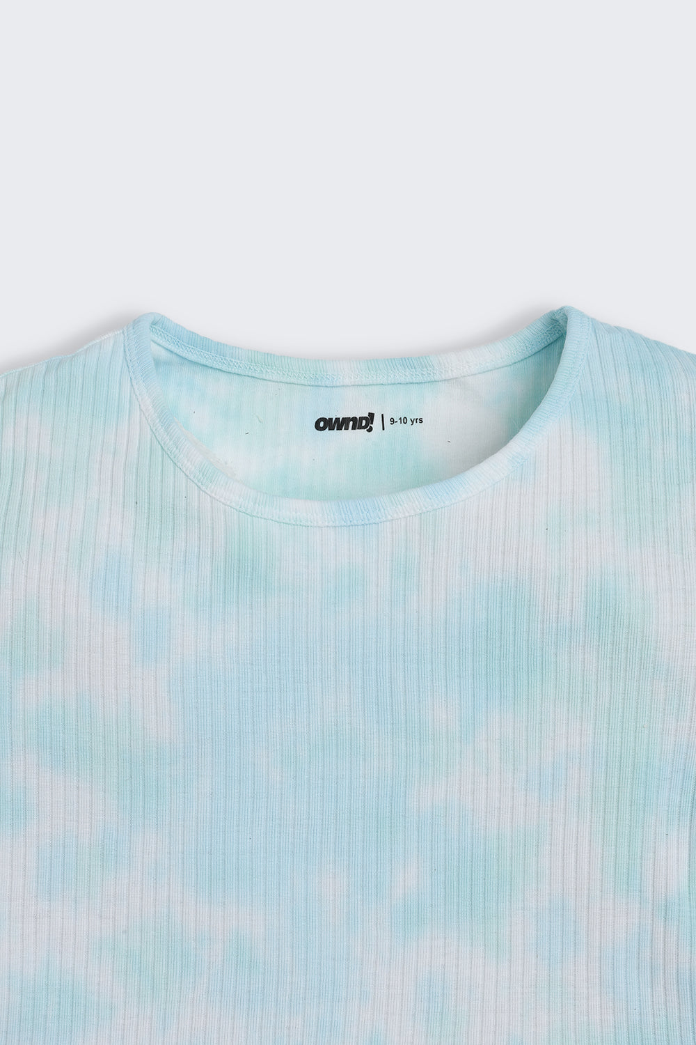 Light Blue Tie-Dye Regular Fit Top for Tweens Girls - Image 5