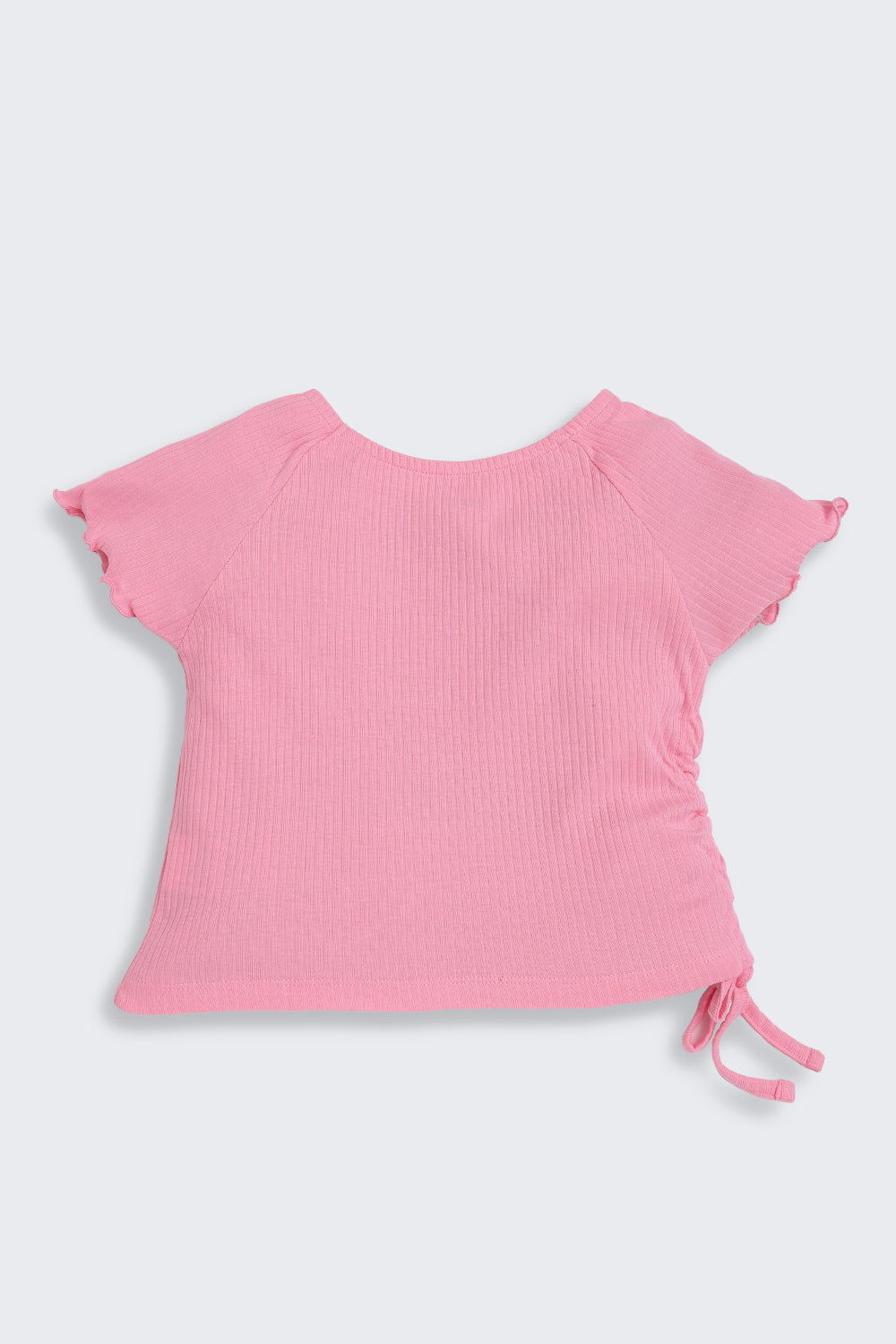 Pink Fruits Printed Regular Fit Top for Tweens Girls - Image 3