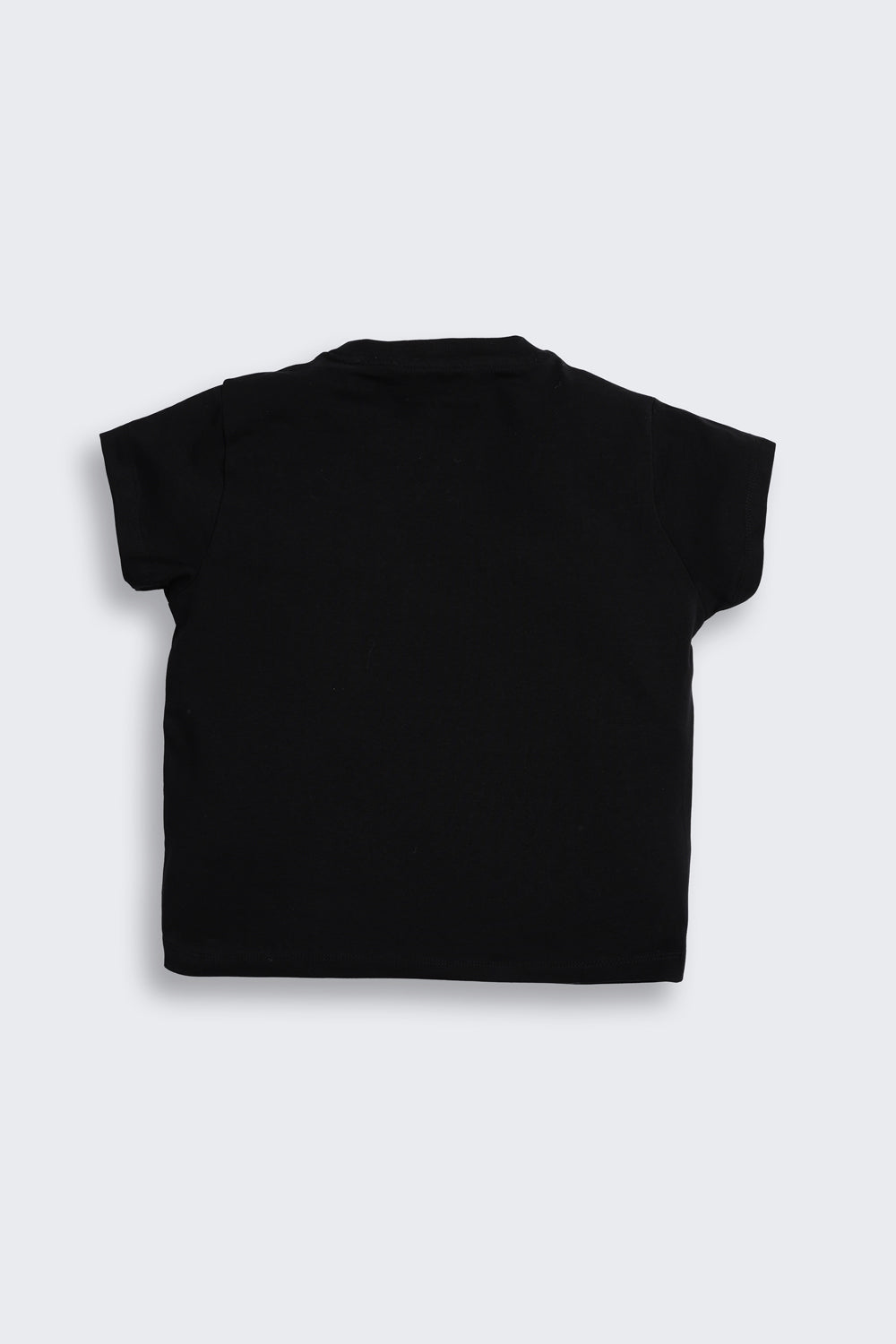 Black Embroidered Regular Fit T-Shirt for Tweens Girls - Image 3