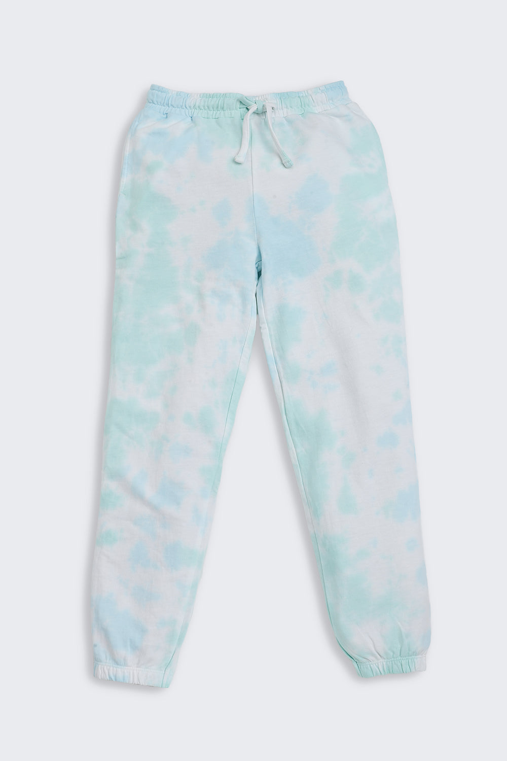 Light Blue Tie-Dye Regular Fit Joggers for Tweens Girls - Image 2