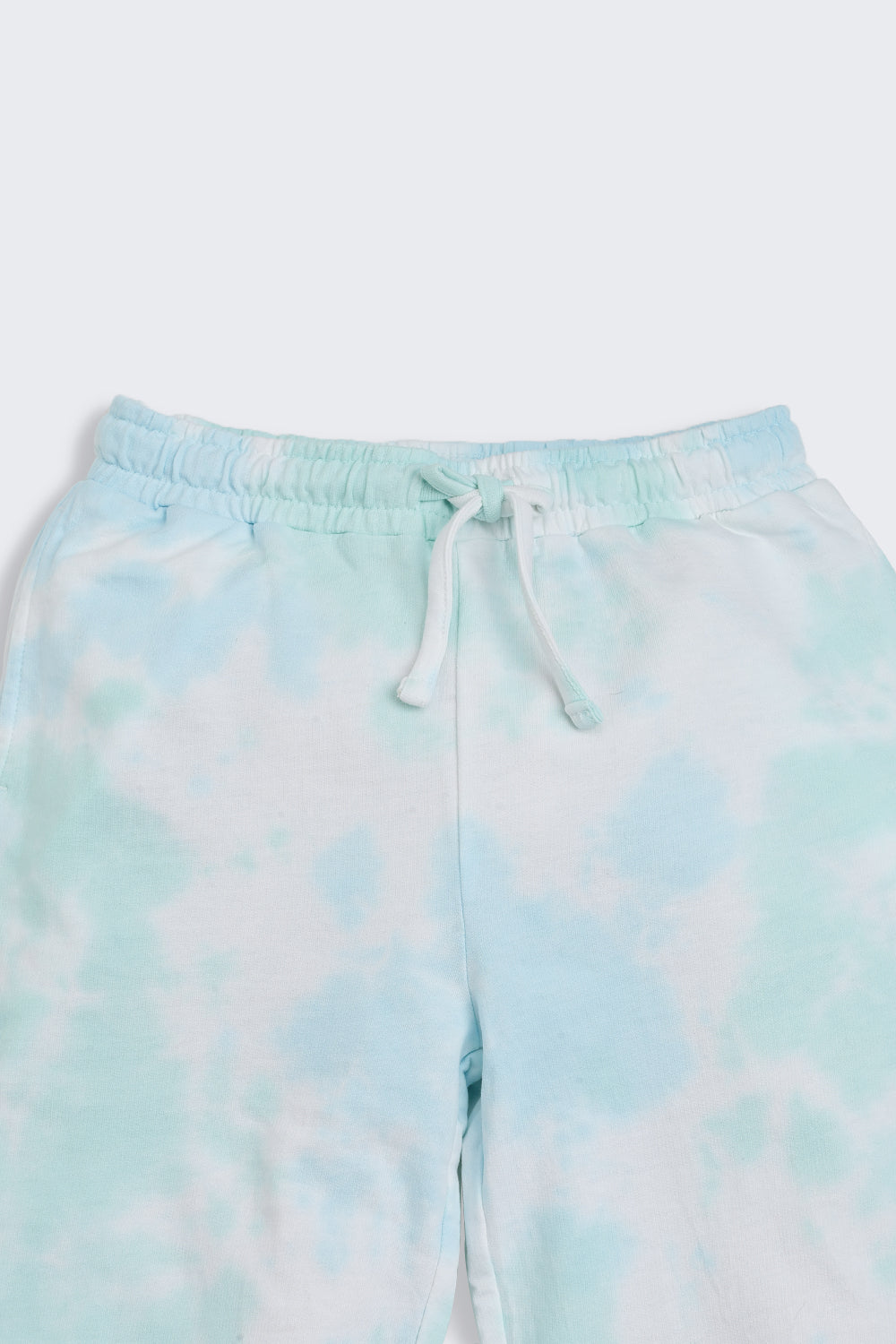 Light Blue Tie-Dye Regular Fit Joggers for Tweens Girls - Image 4