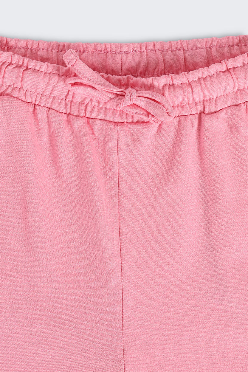 Pink Paradise Typographic Print Regular Fit Track Pant for Tweens Girls - Image 5