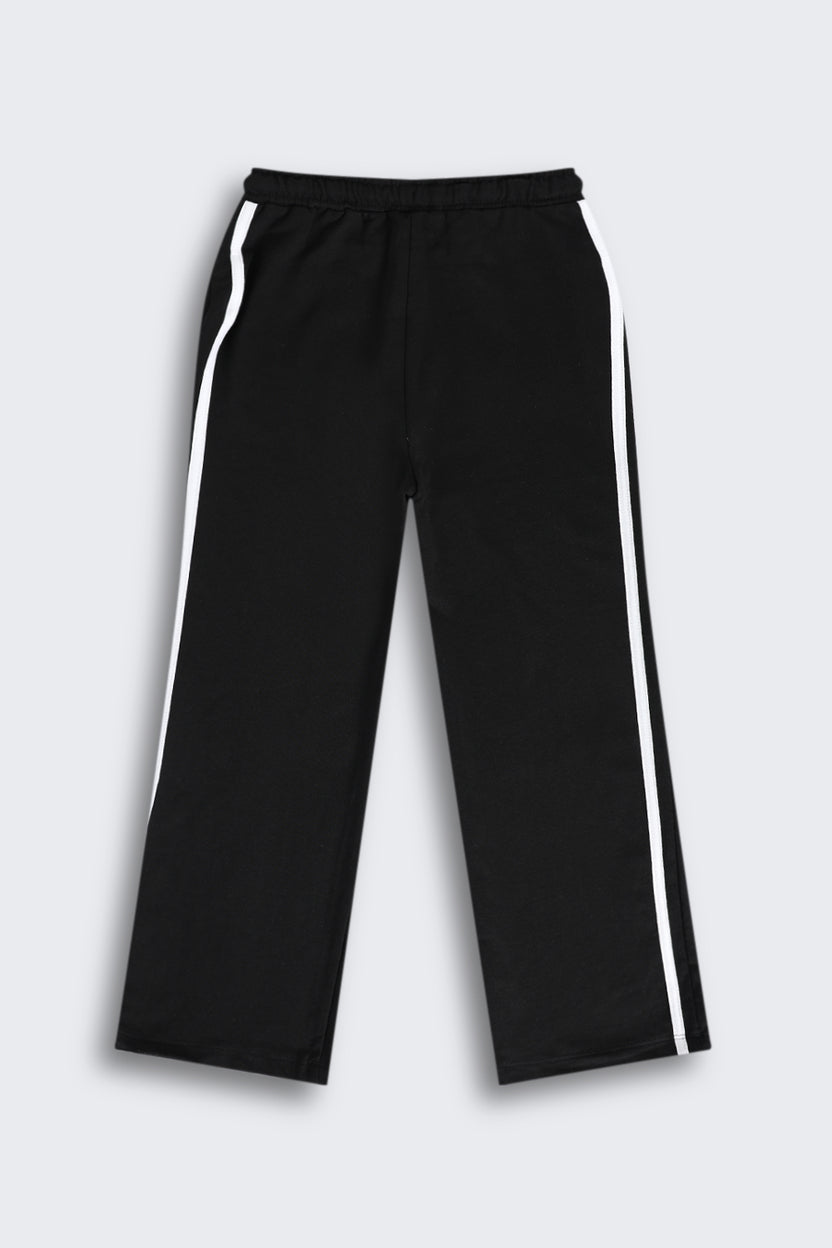 Black Comfort and Stylish Track Pant for Tweens Girls - Image 3