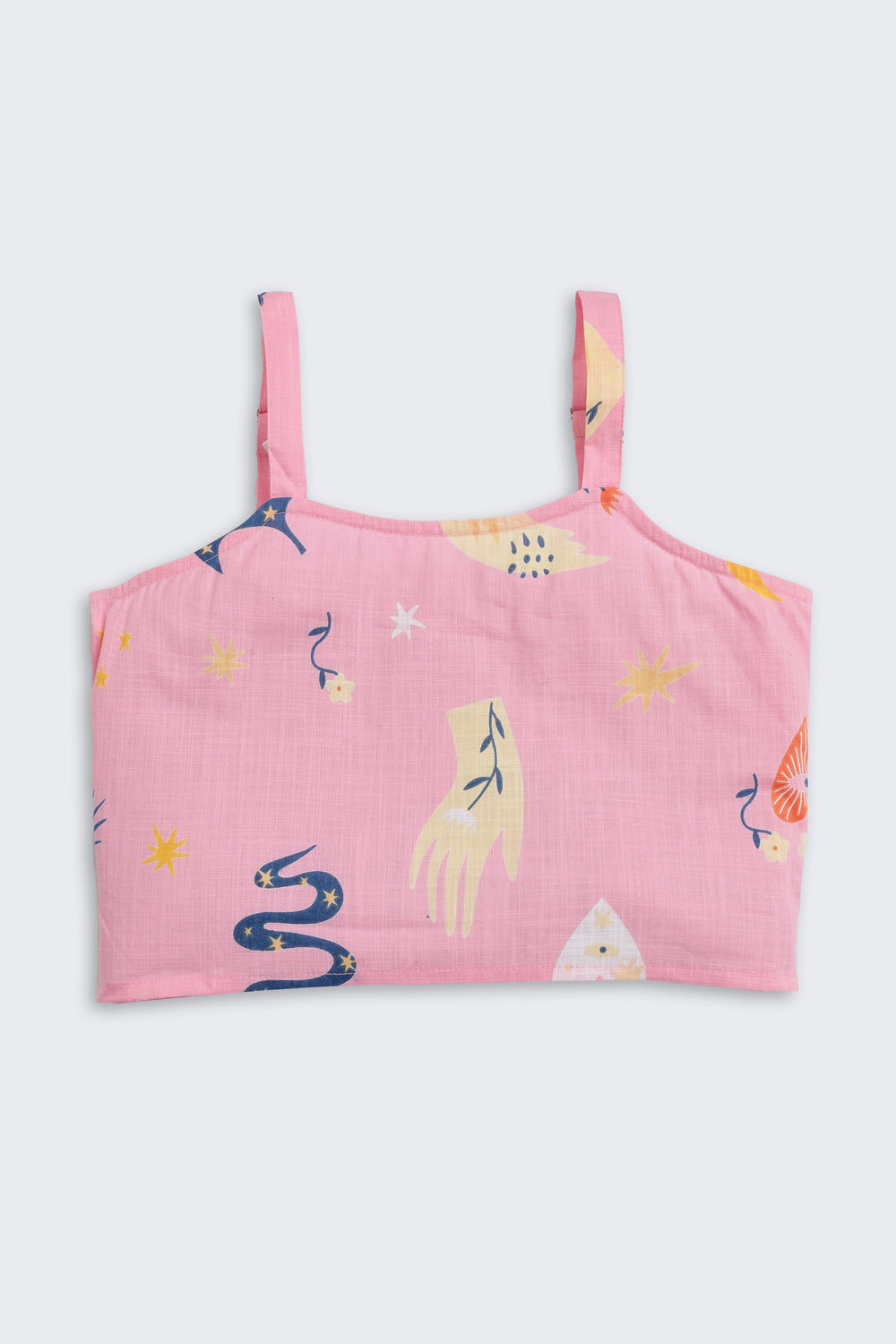 Pink Graphic Printed Regular Fit Co-ord Set for Tweens Girls - Image 3