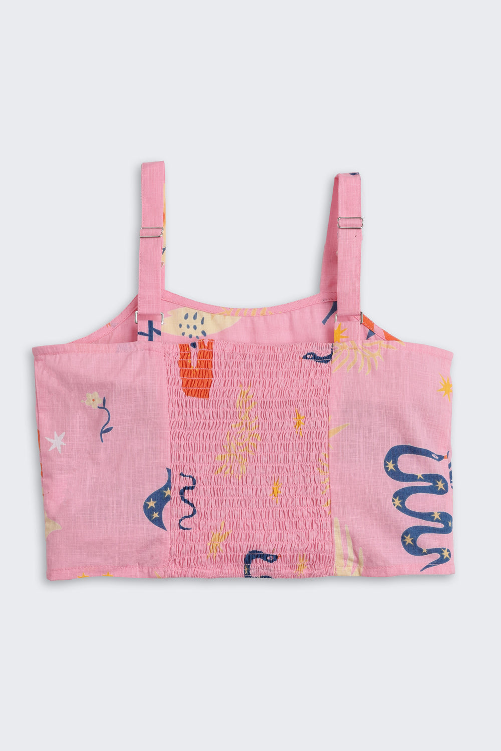 Pink Graphic Printed Regular Fit Co-ord Set for Tweens Girls - Image 4
