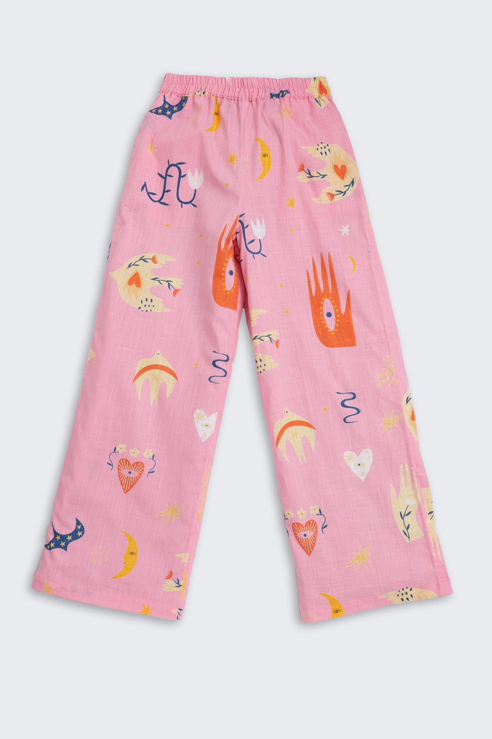 Pink Graphic Printed Regular Fit Co-ord Set for Tweens Girls - Image 5
