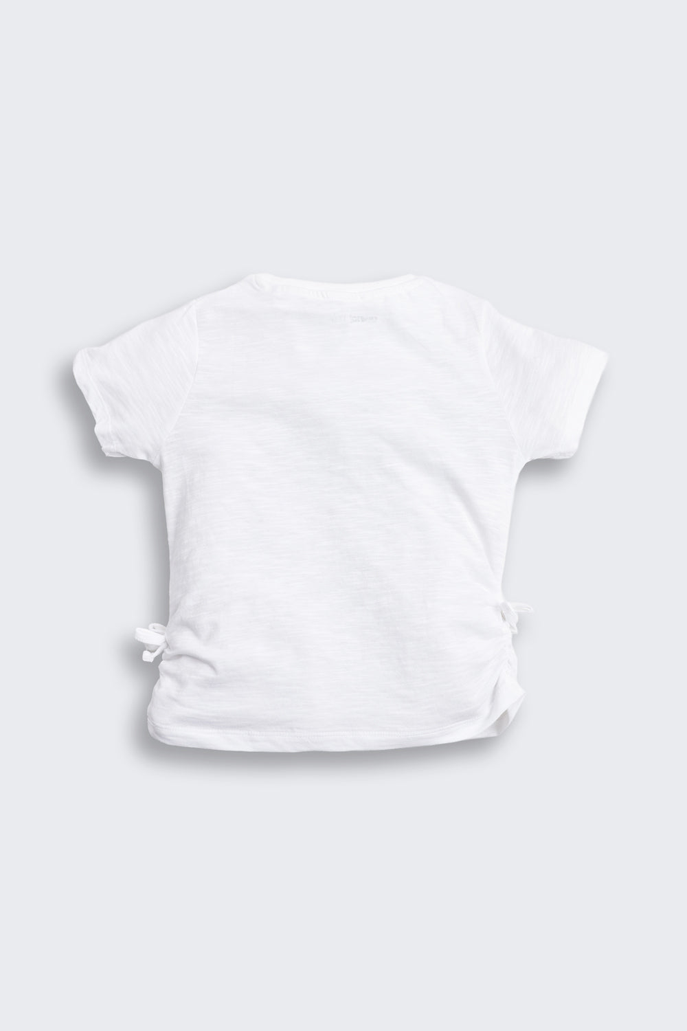 White Fruits Printed Regular Fit T-Shirt for Girls - Image 3