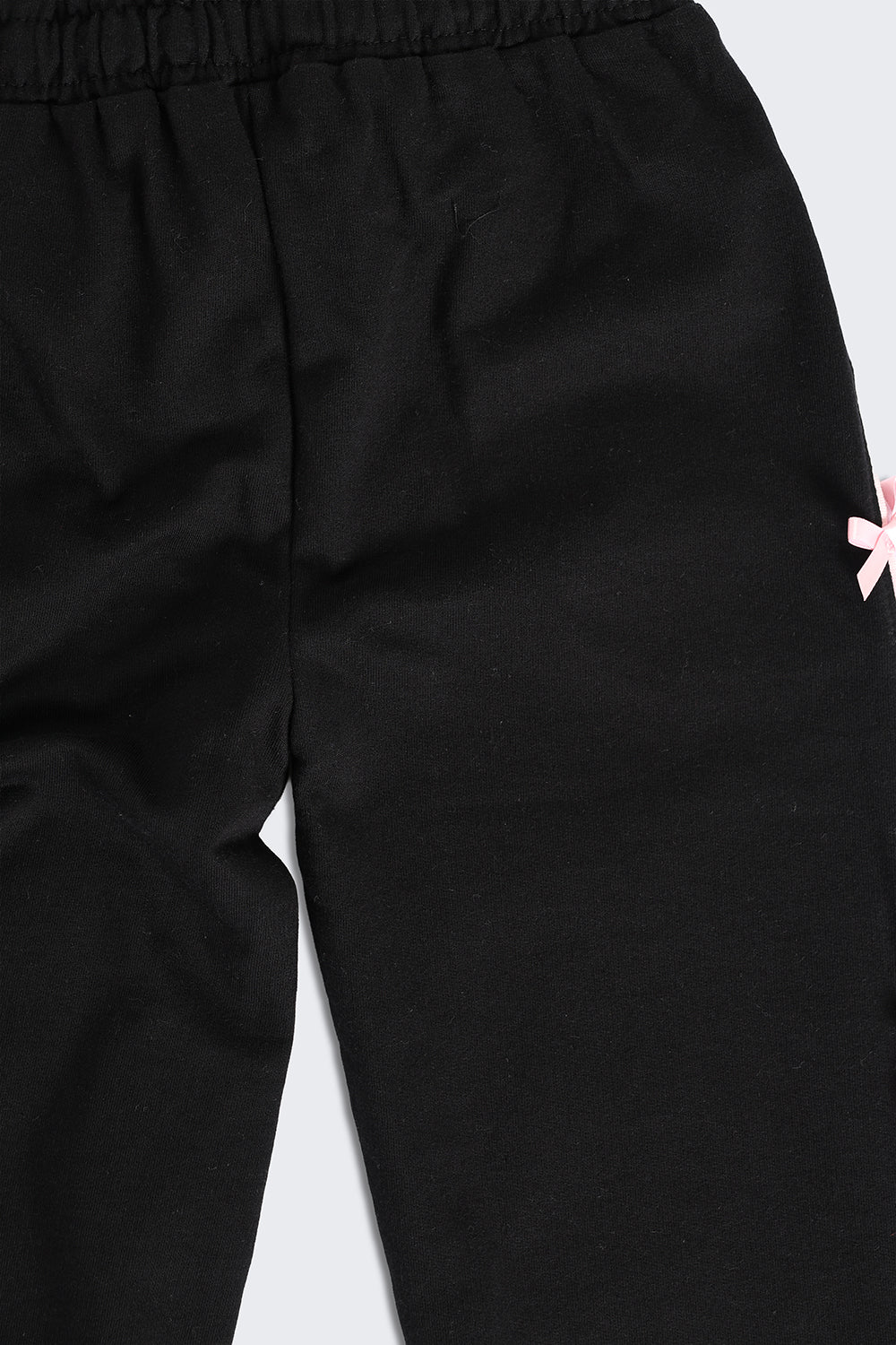 Black Bow Detail Jogger - Image 3