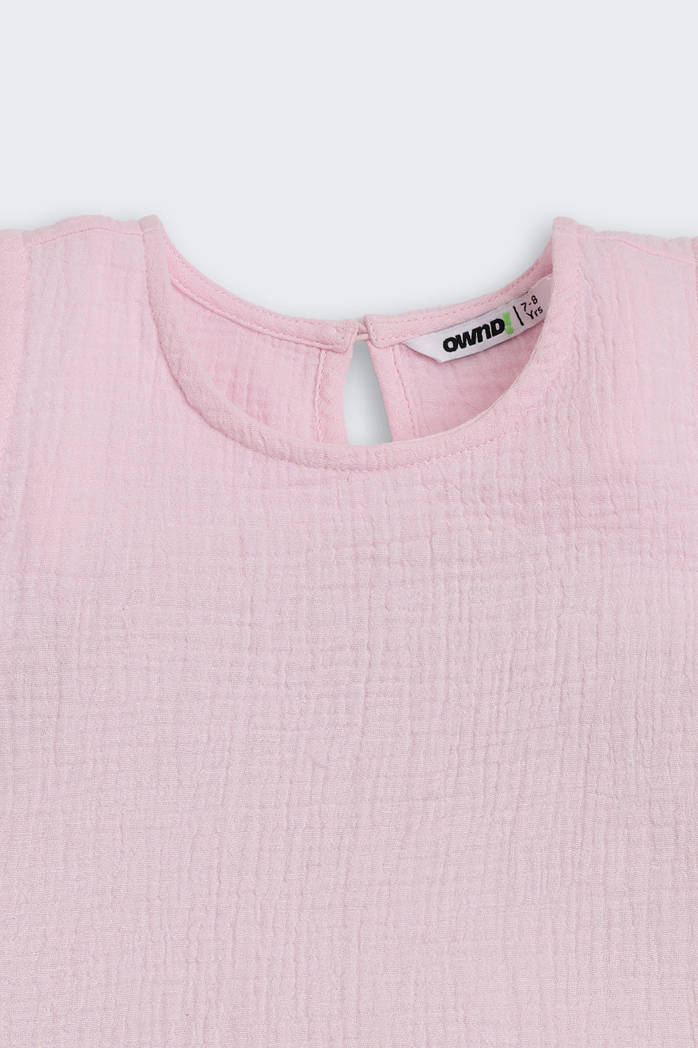 Pink Embroidered Regular Fit Co-ord Set for Girls - Image 6