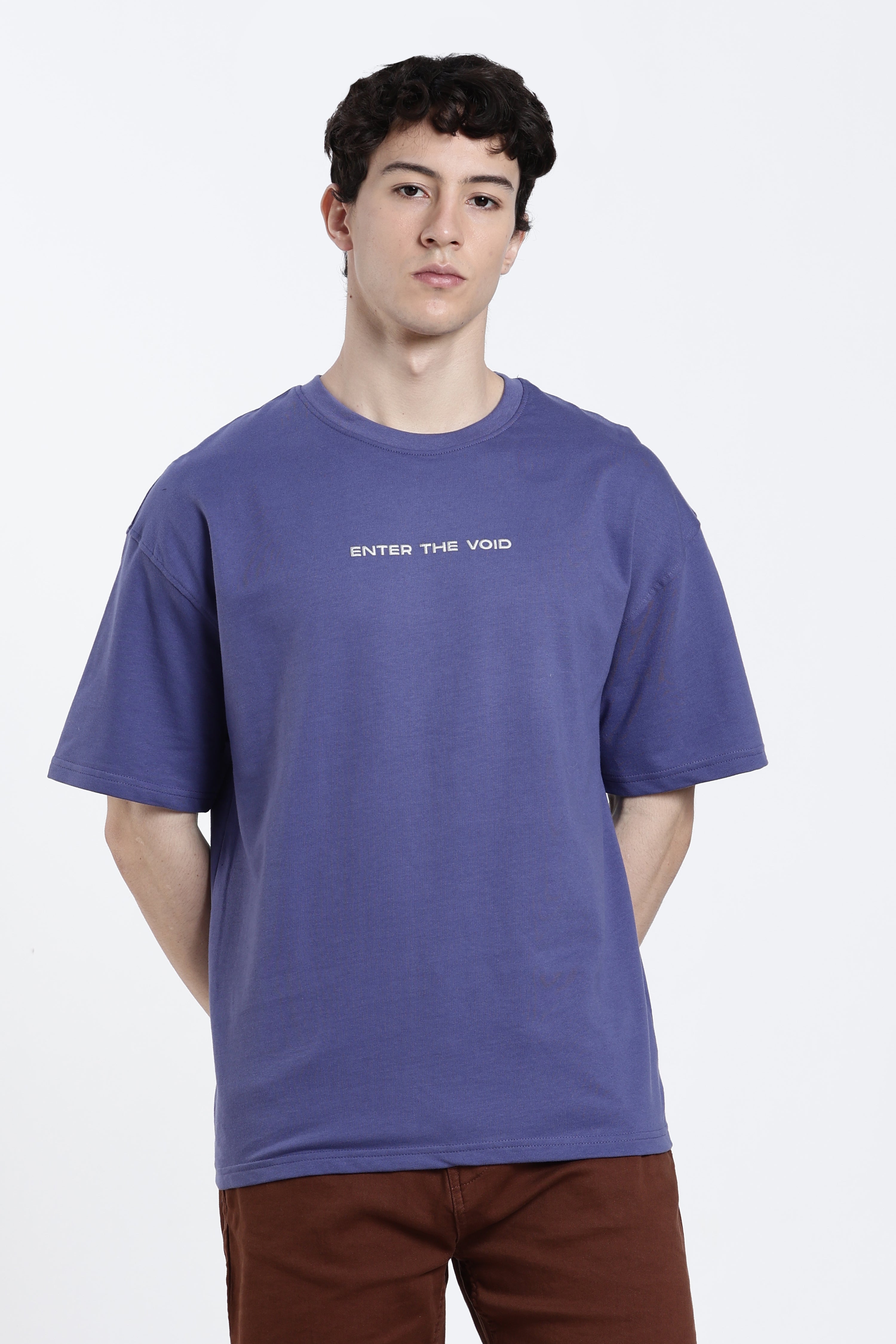 Blue Back Graphic Oversized Fit T-Shirt for Men - Image 2