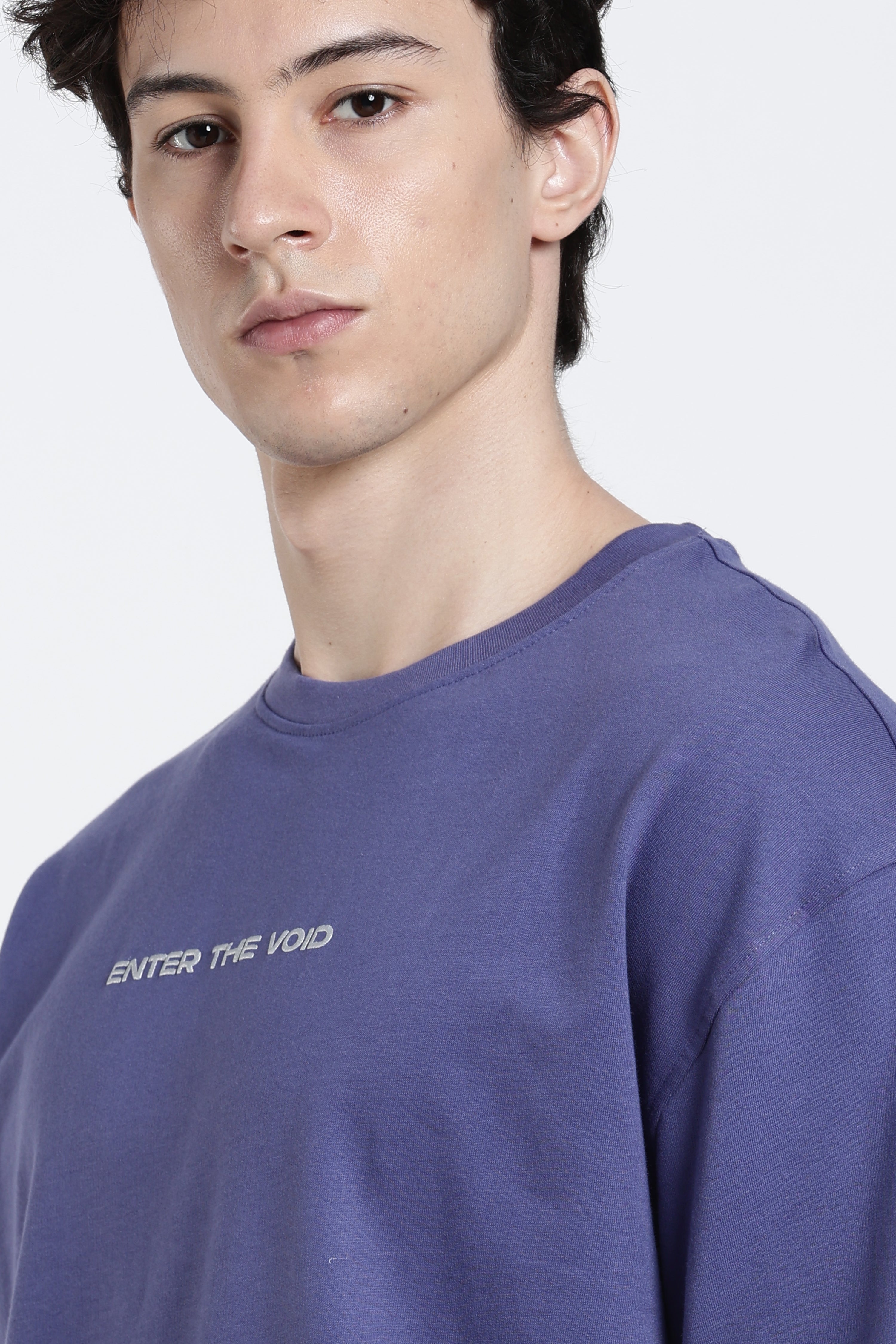 Blue Back Graphic Oversized Fit T-Shirt for Men - Image 7