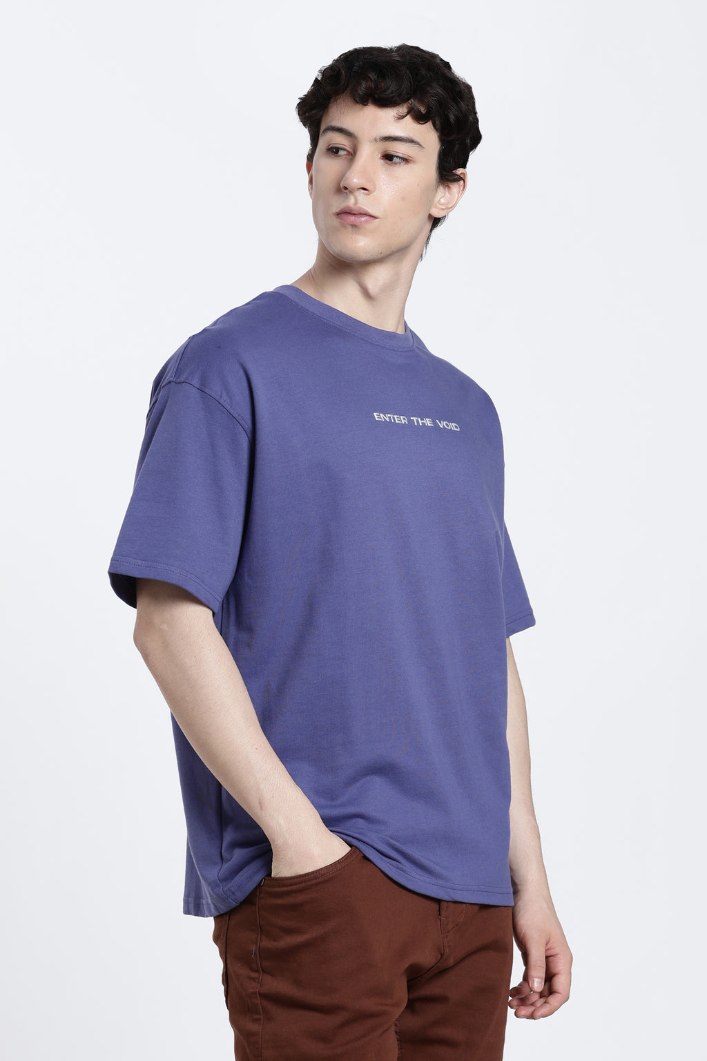 Blue Back Graphic Oversized Fit T-Shirt for Men - Image 4