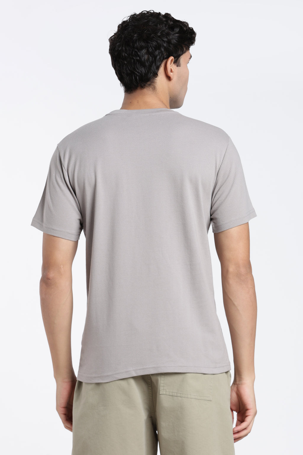 Grey Regular Fit T-Shirt for Men - Image 5