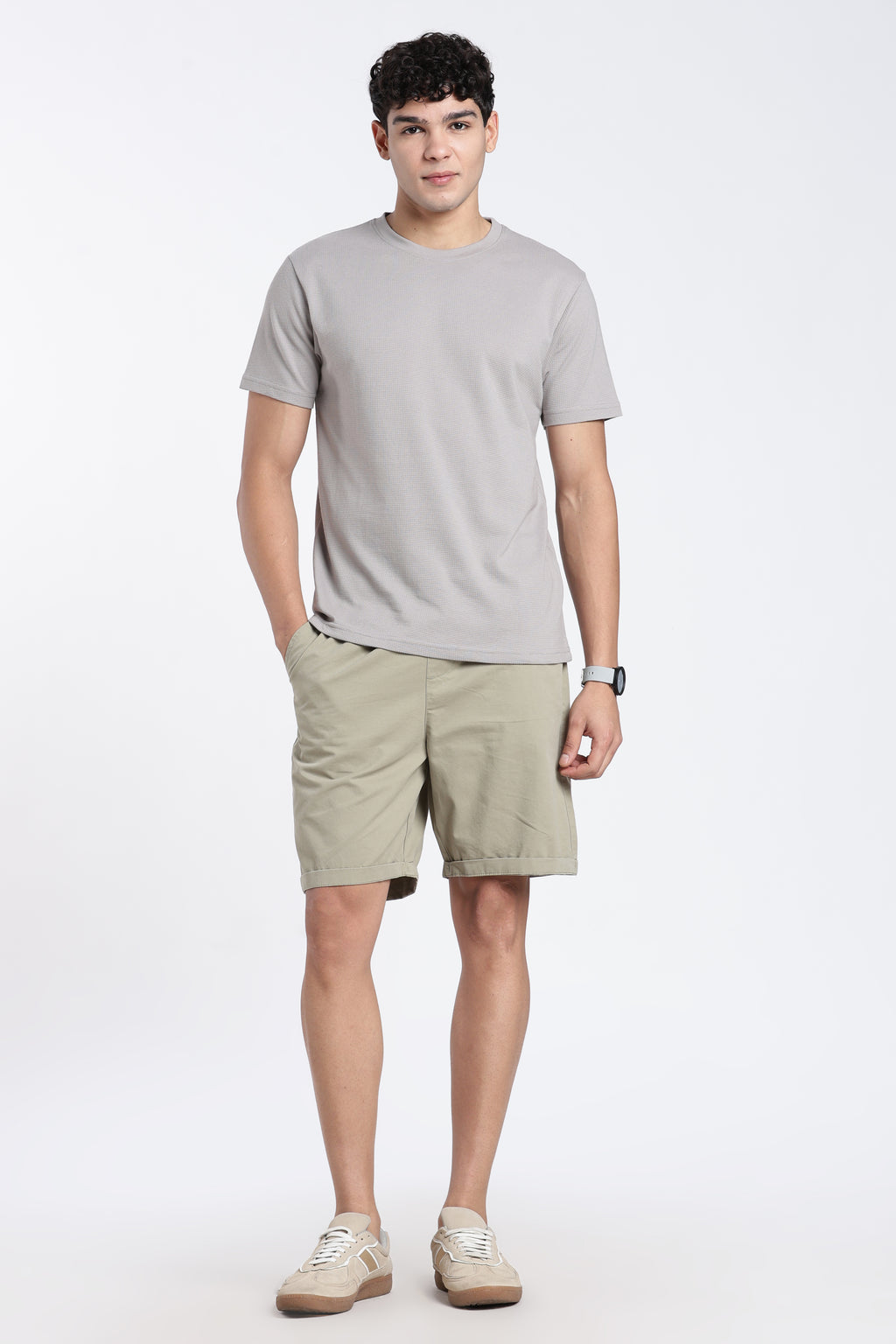 Grey Regular Fit T-Shirt for Men - Image 6