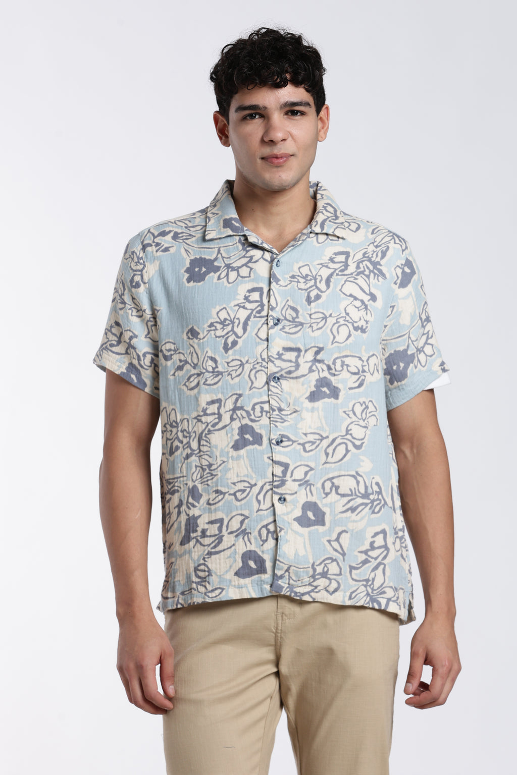 Blue Regular Fit Shirt for Men - Image 2