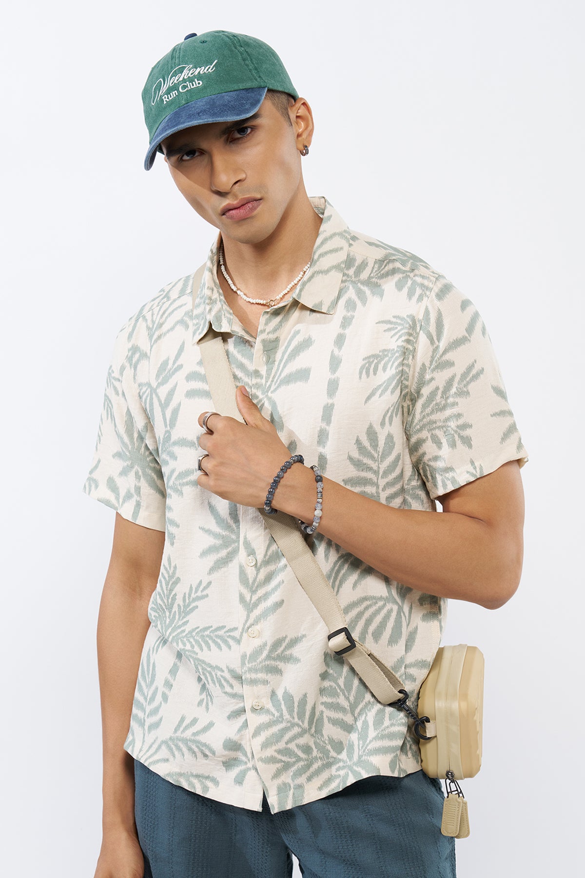 Off White All - Over Printed Regular Fit Shirt for Men - Image 1