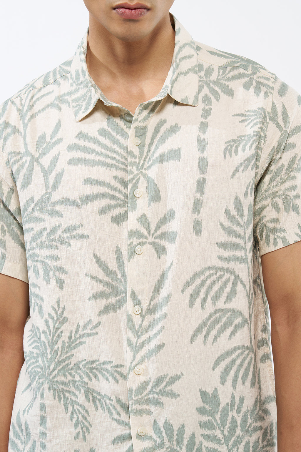 Off White All - Over Printed Regular Fit Shirt for Men - Image 3
