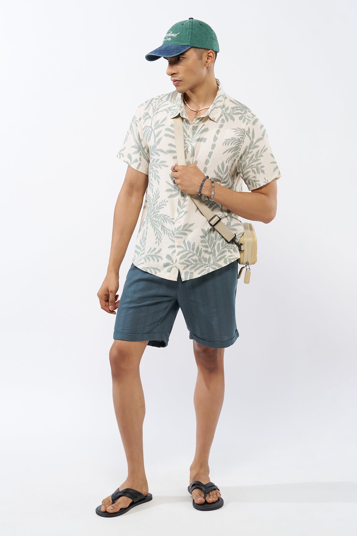 Off White All - Over Printed Regular Fit Shirt for Men - Image 6
