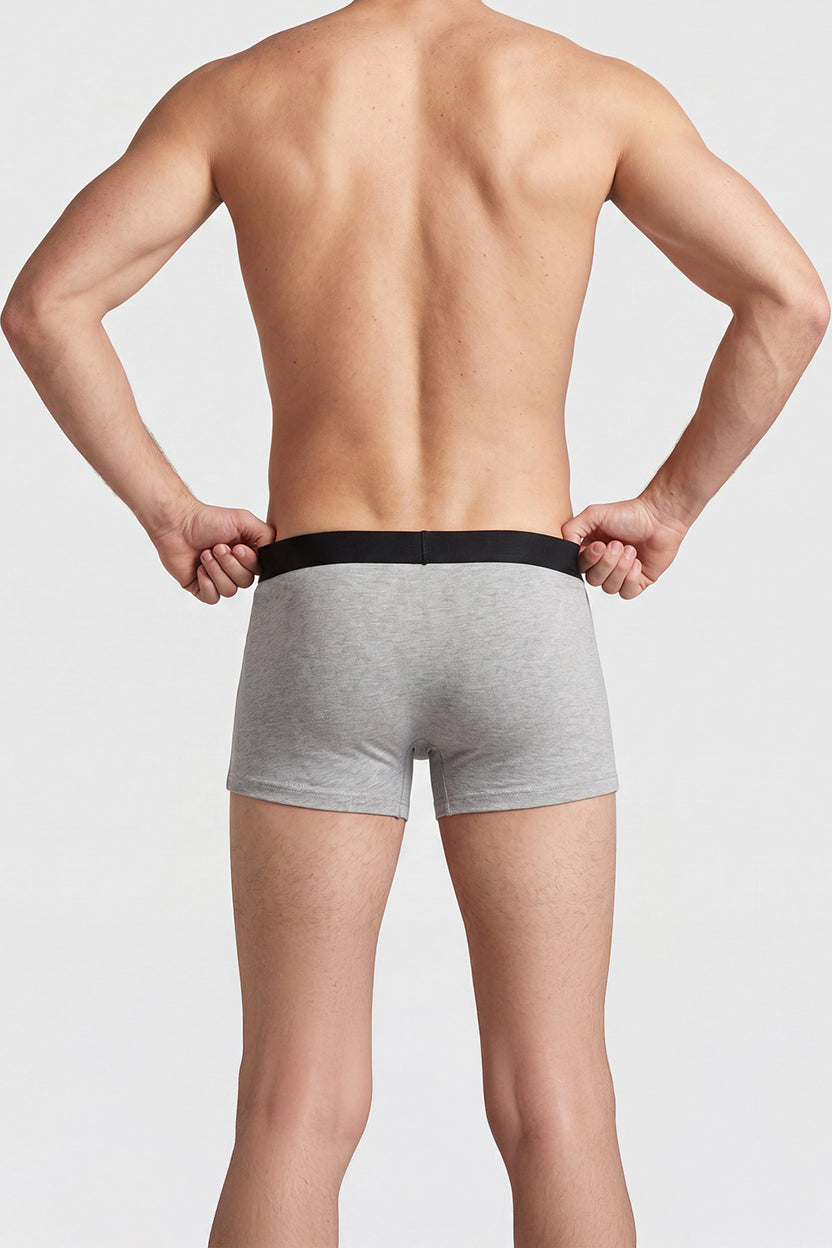 Multi Coloured Mid Rise Regular Fit Pack of 2 Trunks for Men - Image 4
