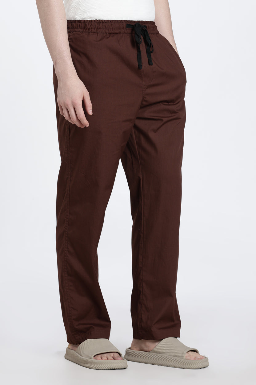 Brown Regular Fit Pyjama With 2 Pocket - Image 2