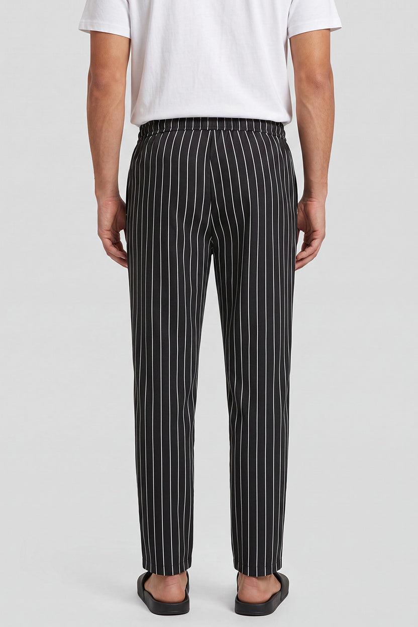 Black Straight Fit Pyjama With 2 Pocket for Men - Image 5