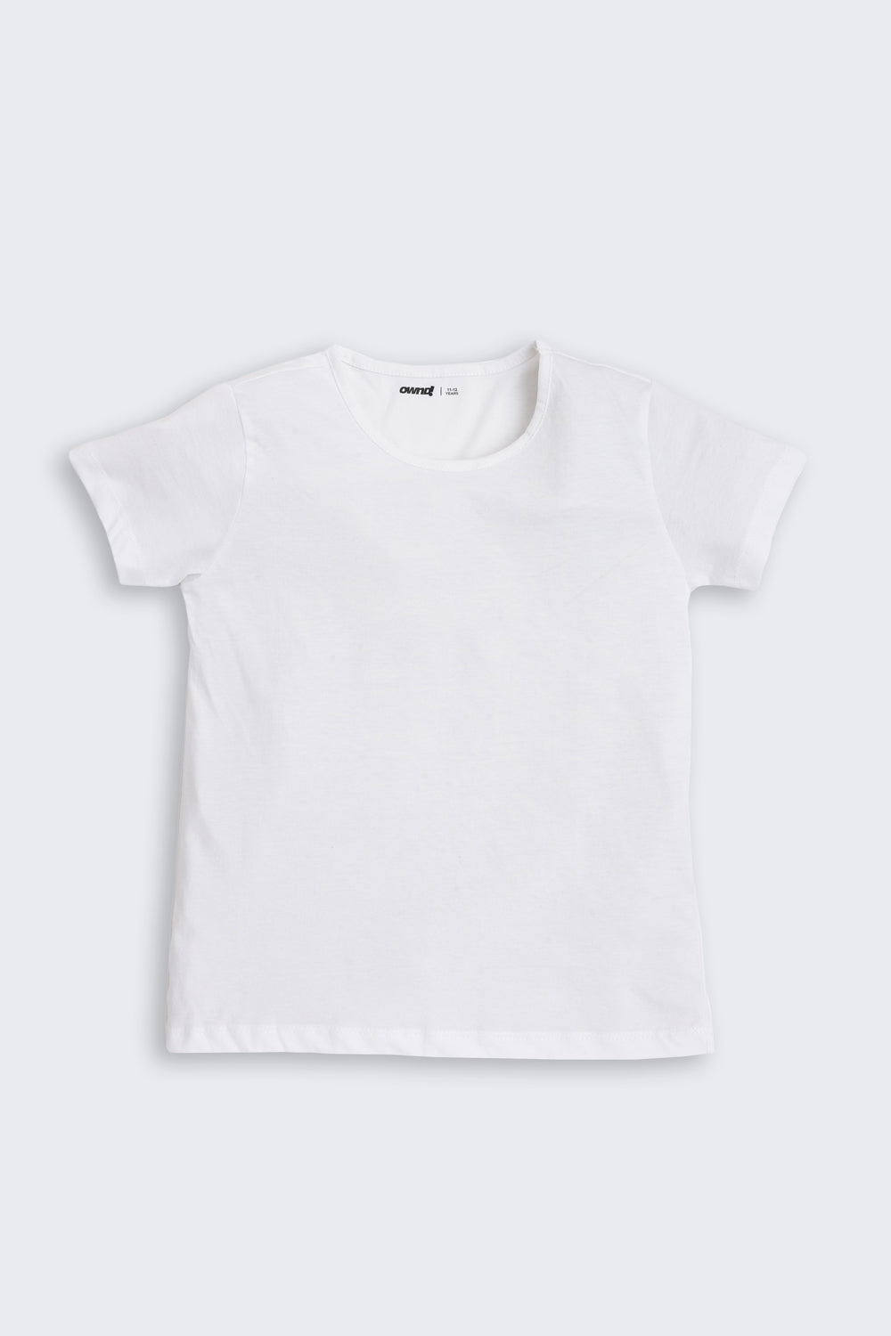 Navy Solid Regular Fit Denim Dress With T-Shirt for Tweens Girls - Image 4