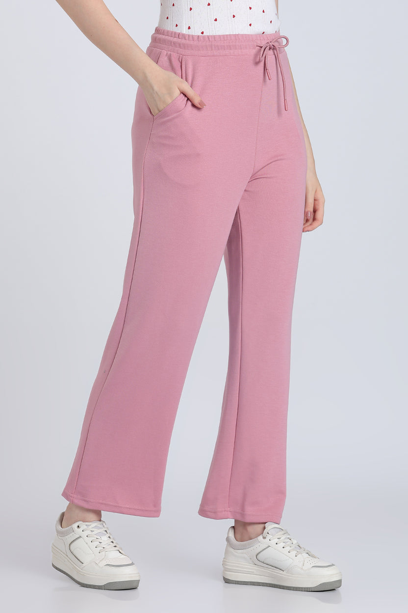 Pink Straight Fit Sweatpant With 2 Pocket for Women - Image 4