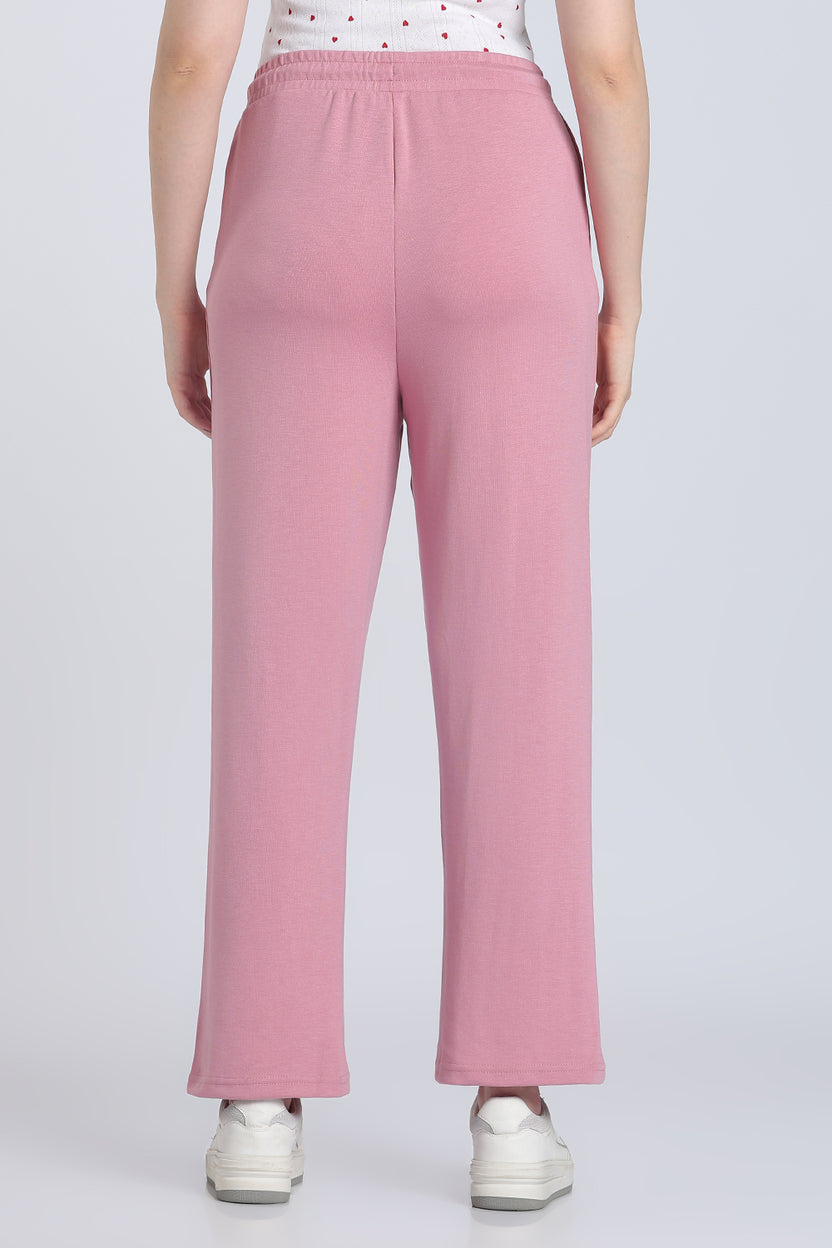 Pink Straight Fit Sweatpant With 2 Pocket for Women - Image 5