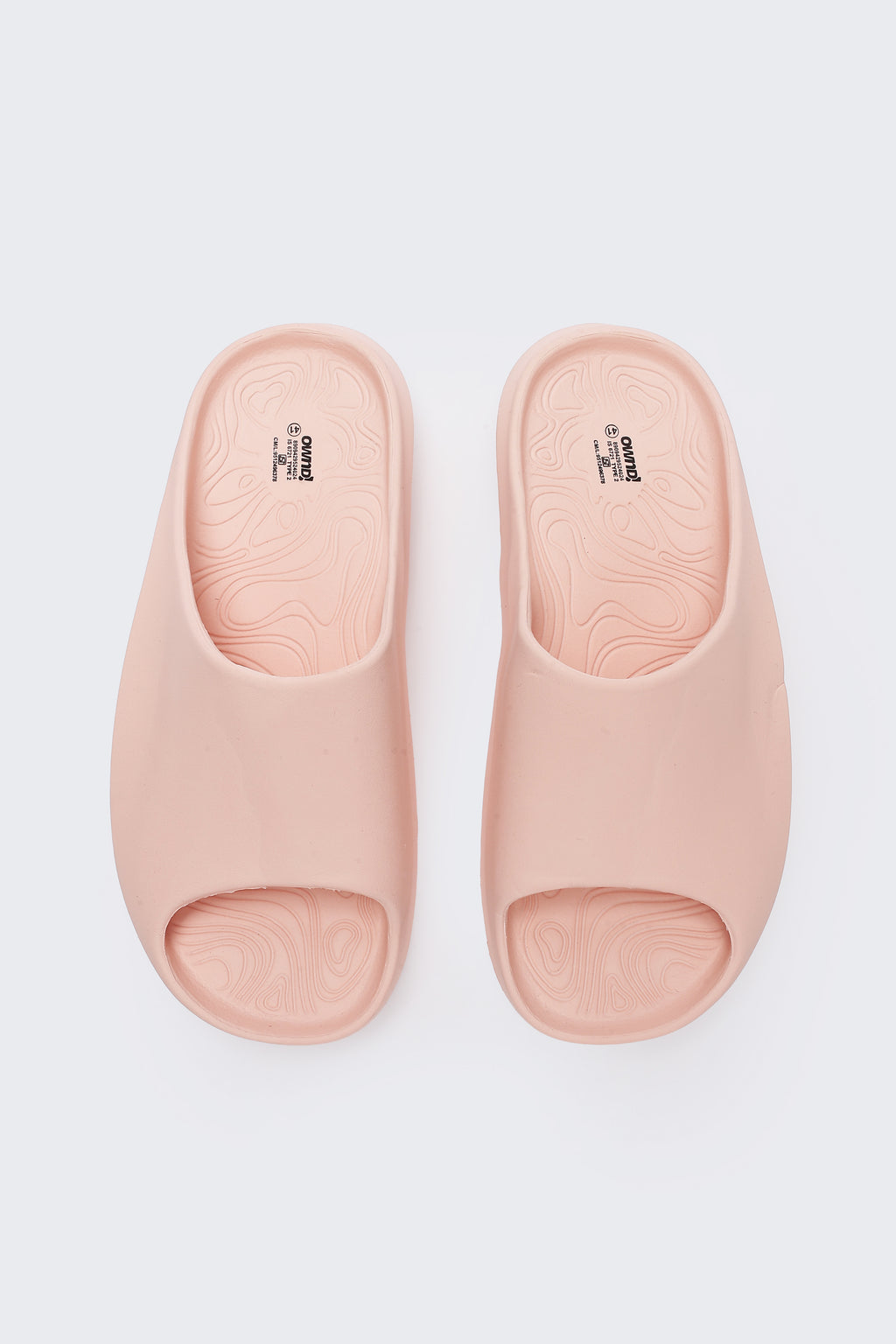 Pink Solid Pool Slides for Women - Image 4