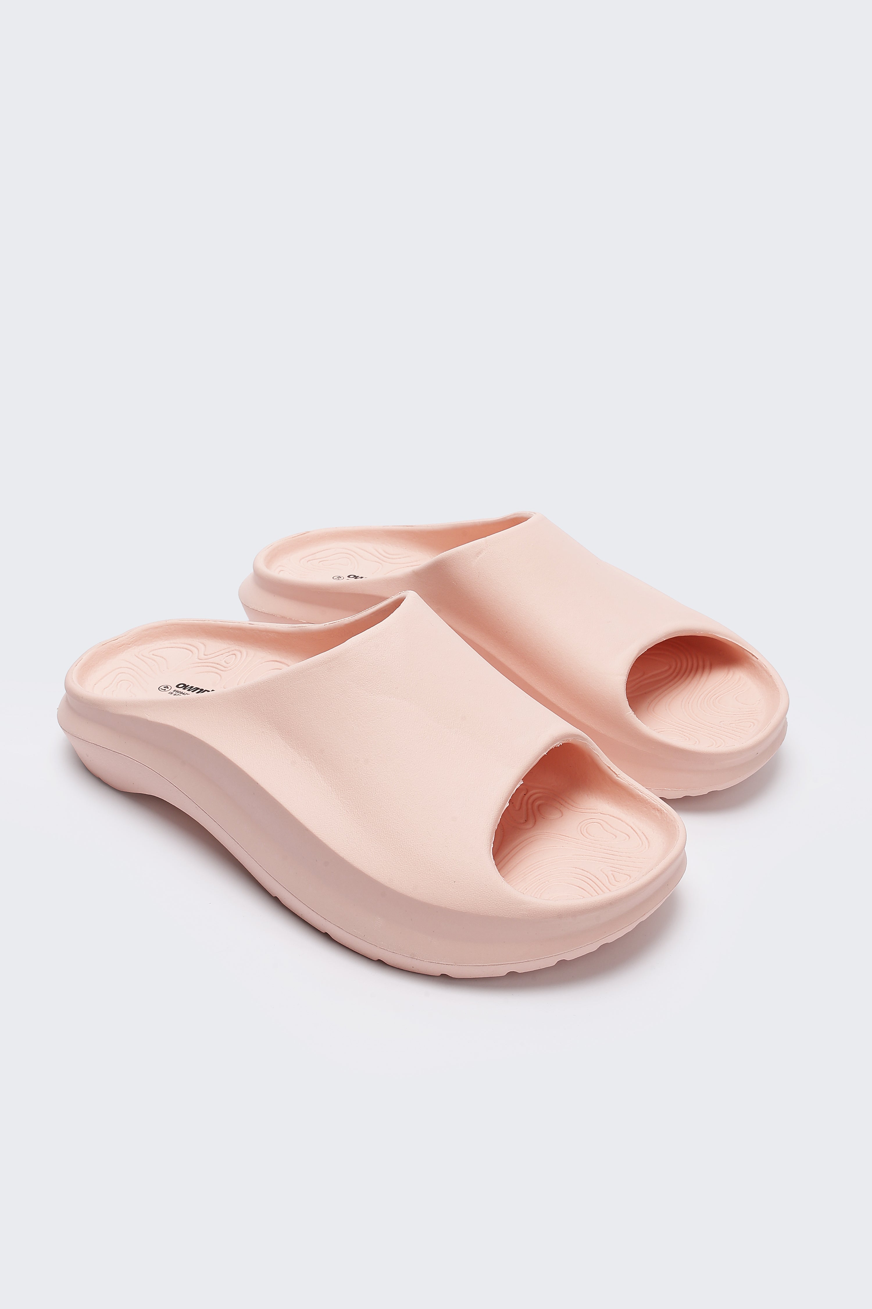 Pink Solid Pool Slides for Women - Image 5