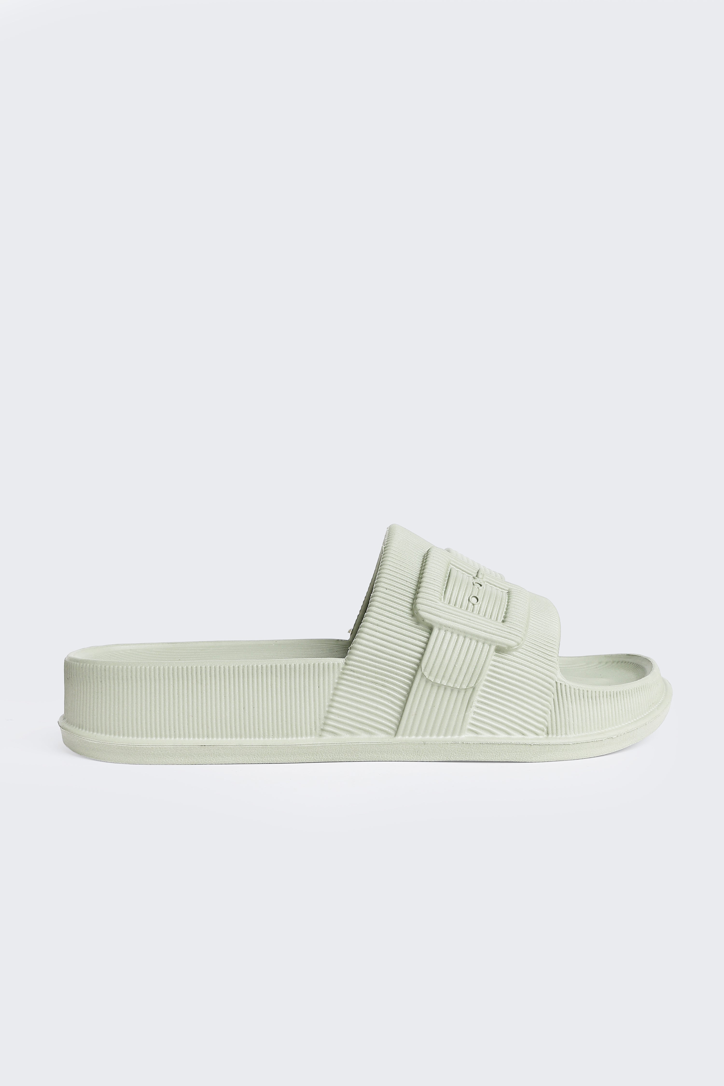 Sage Solid Pool Slides for Women - Image 2