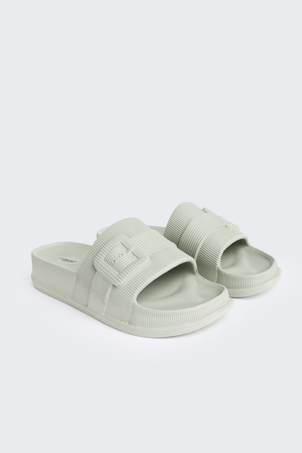 Sage Solid Pool Slides for Women - Image 6