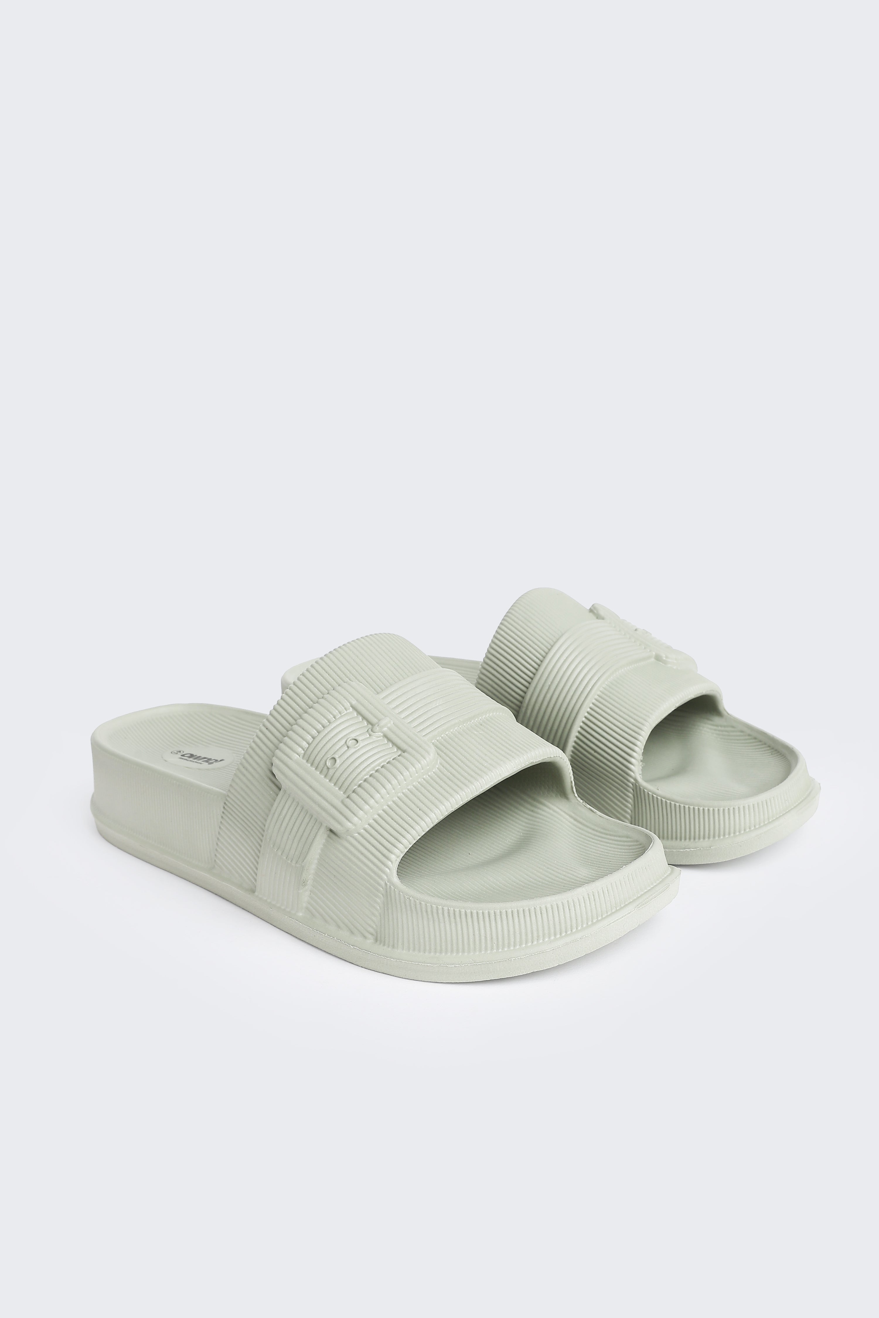 Sage Solid Pool Slides for Women - Image 6